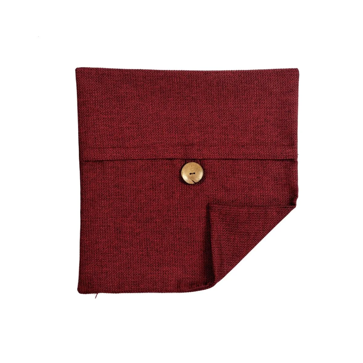 Linen Texture Woven Button Decorative Pillow Cover - Image 39