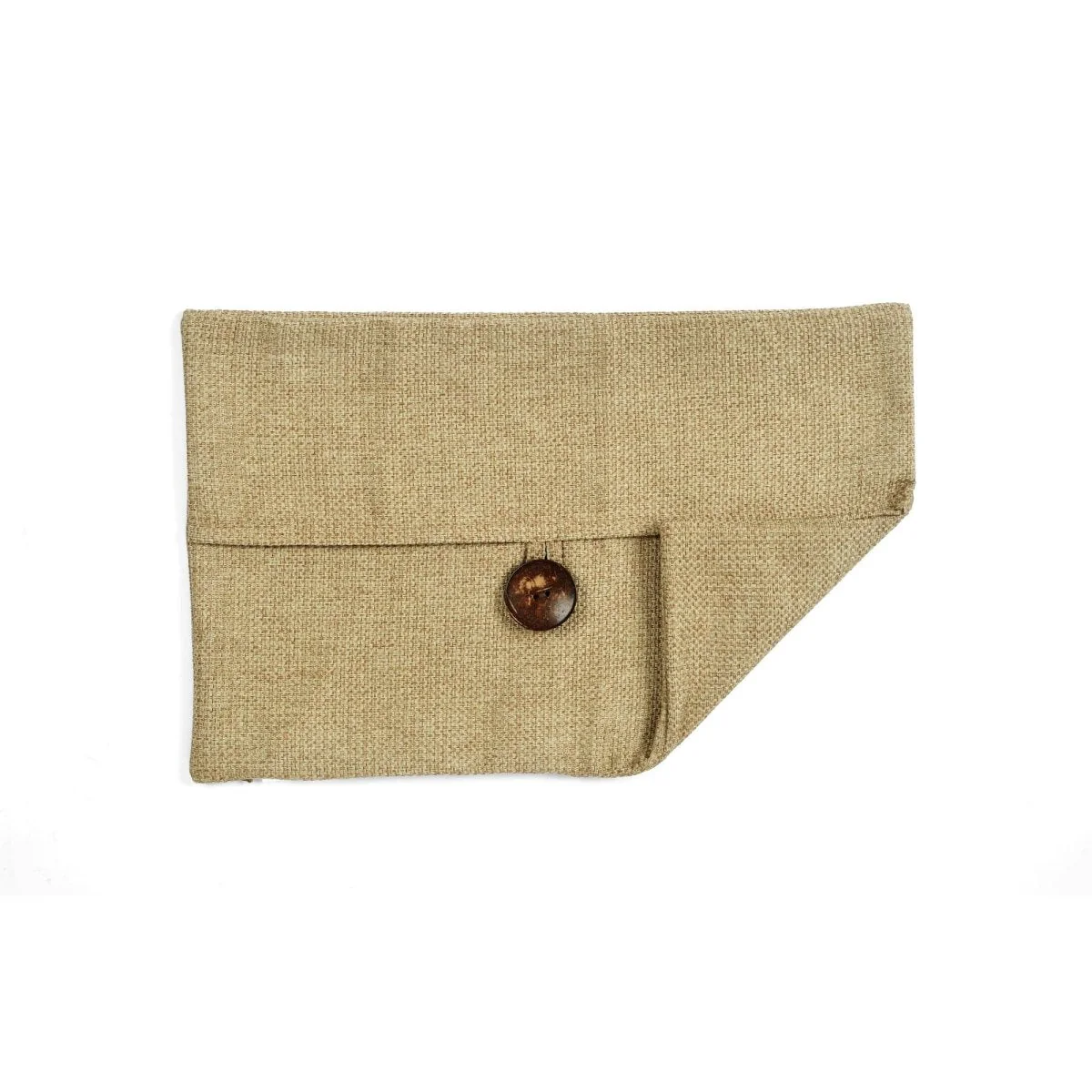 Linen Texture Woven Button Decorative Pillow Cover - Image 49