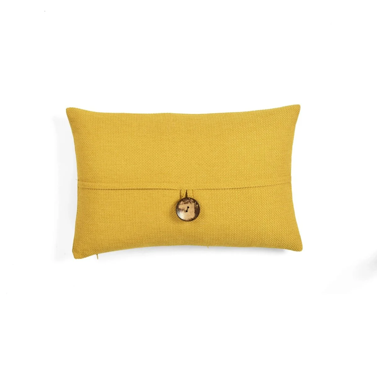 Linen Texture Woven Button Decorative Pillow Cover - Image 9