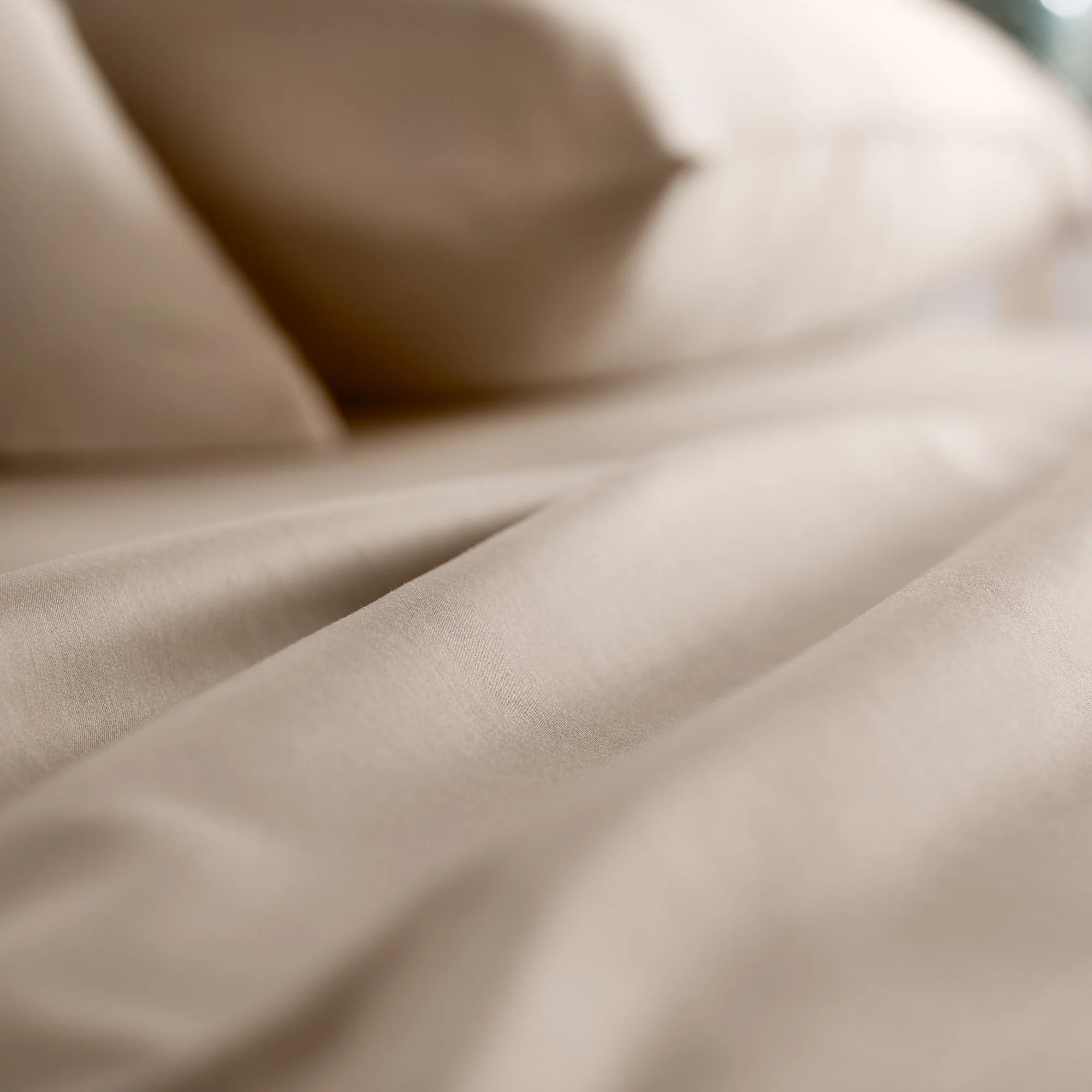 Linenspa 600TC Cotton Blend Twin Sheet Set - Sand - Image 4