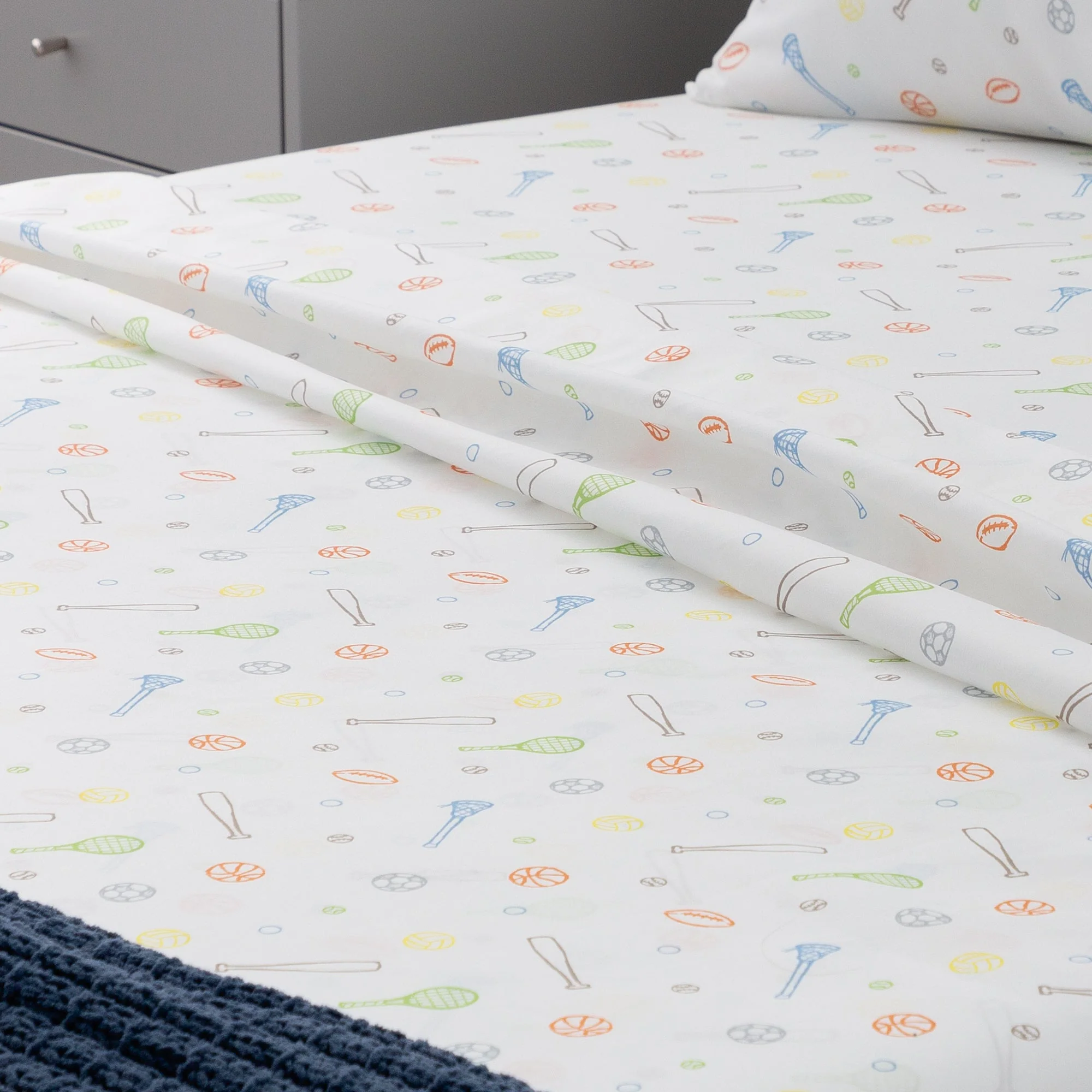 Linenspa Microfiber Sheet Set Full Sport Pattern - Image 3