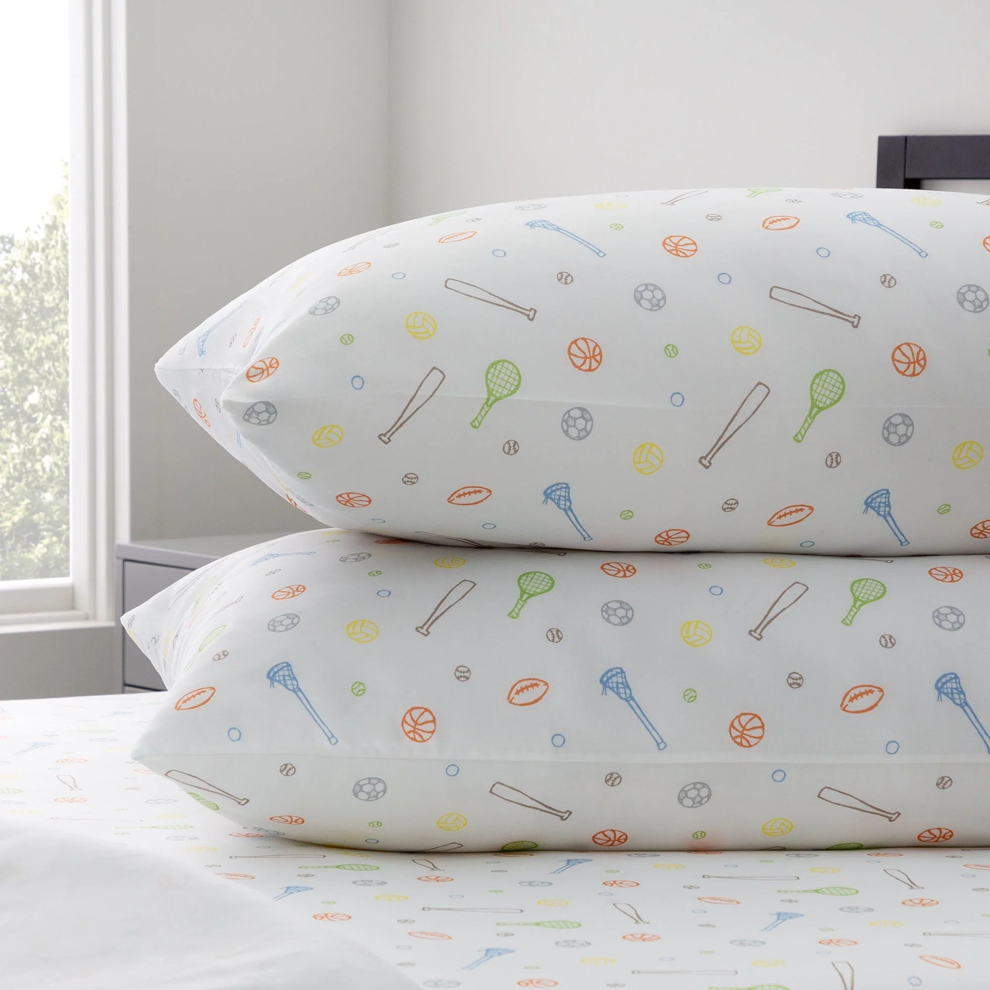 Linenspa Microfiber Sheet Set Full Sport Pattern - Image 4