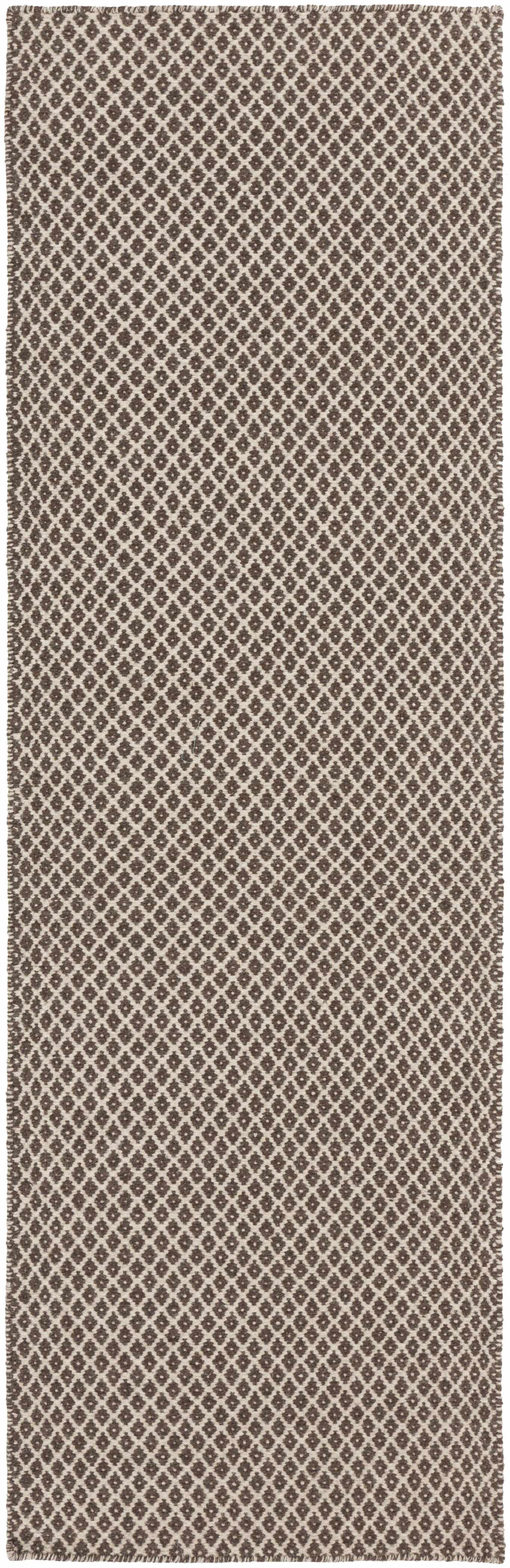 Lingo Brown Trellis Flatweave Rug - Clearance - Image 4