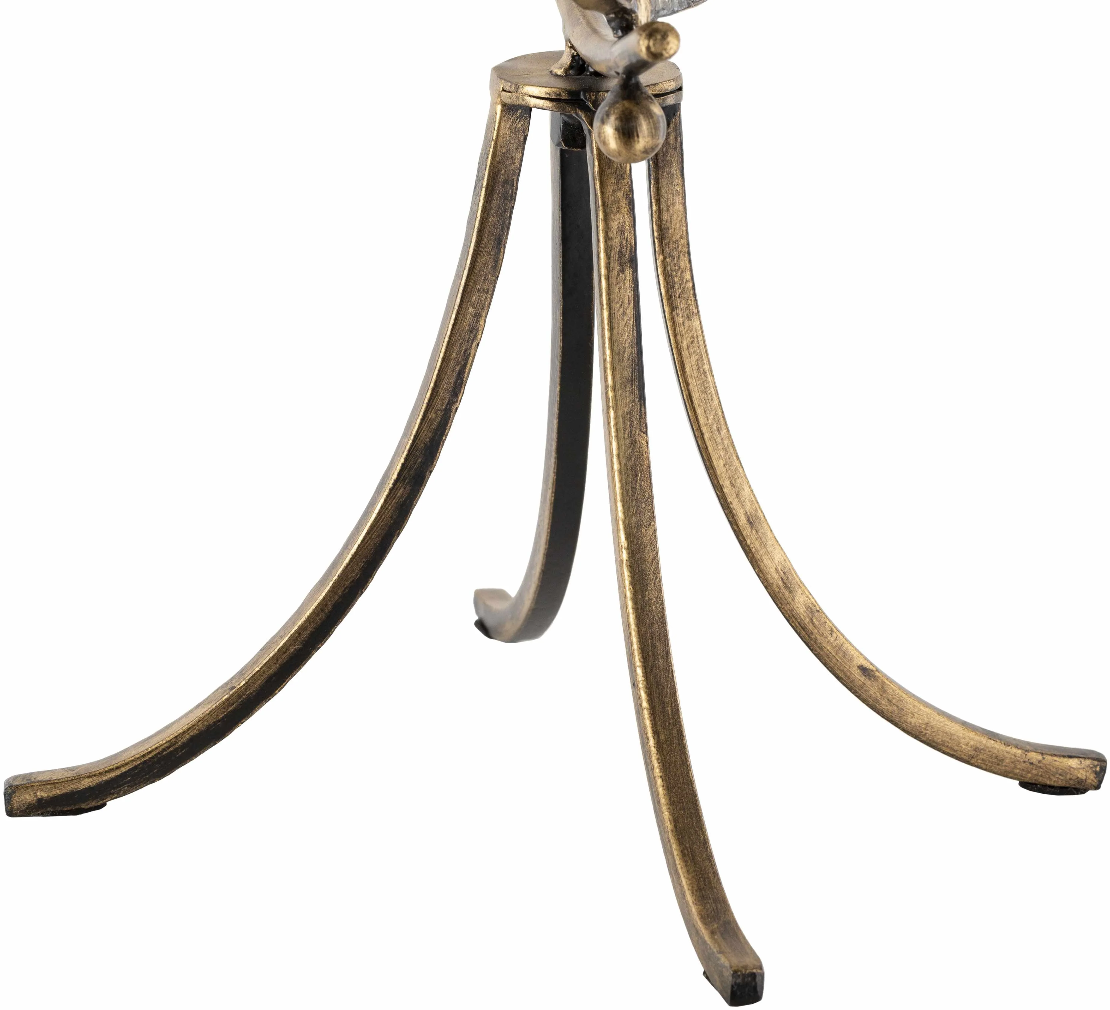Linntown Antique Gold Circular Metal Sculpture - Image 7