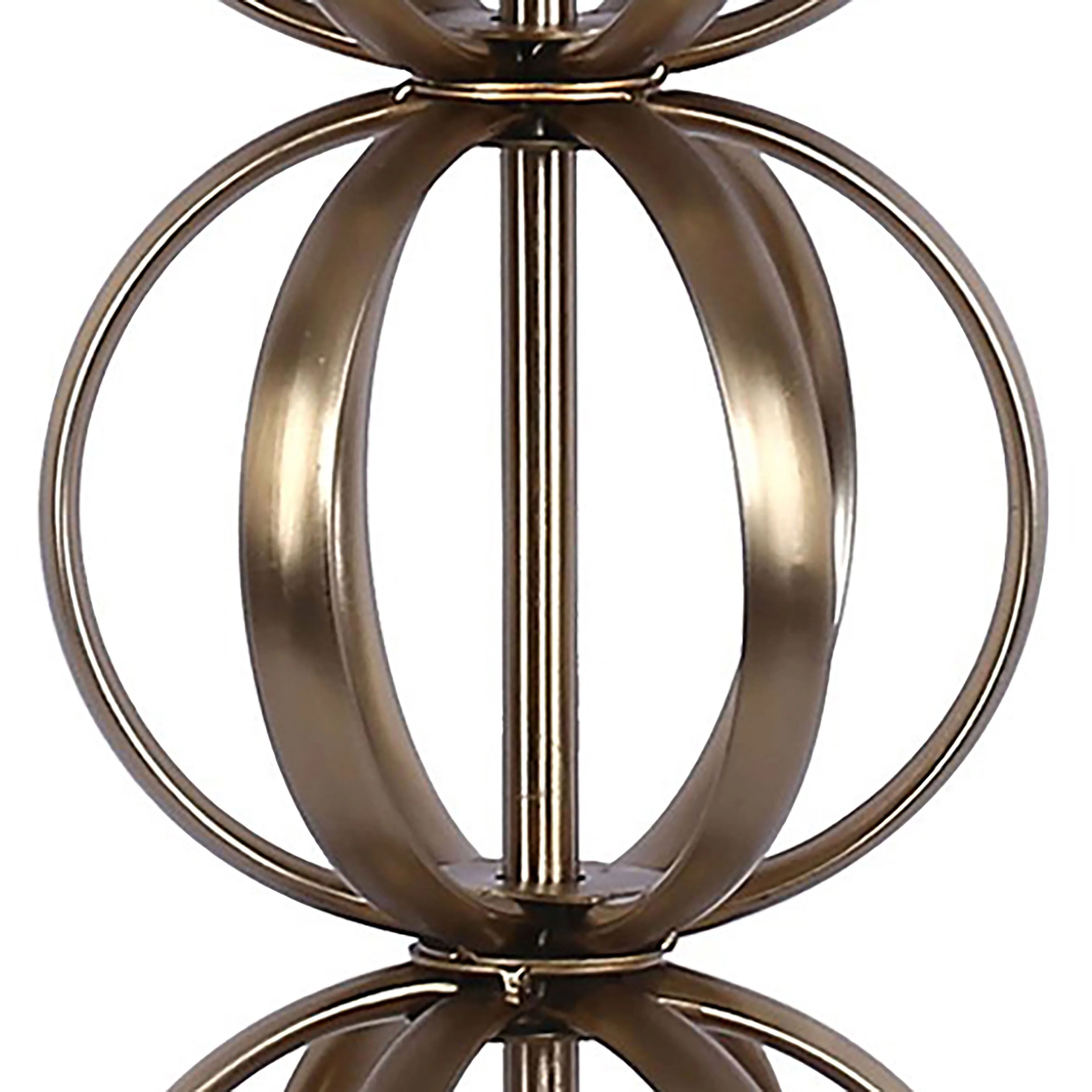 Linx 29" Contemporary Metal Table Lamp in Gold Metal and White Linen Shade - Set of 2 - Image 4