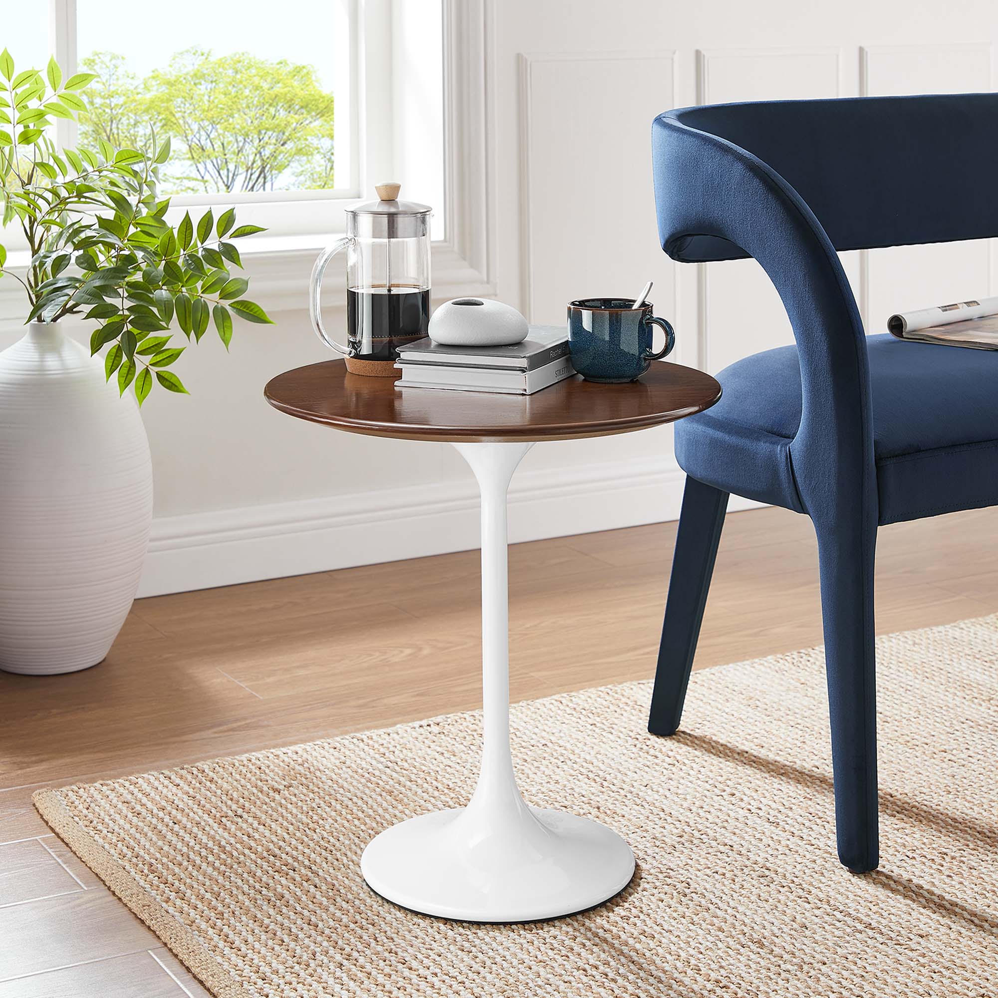 Lippa 20" Round Wood Side Table by Modway - Image 6