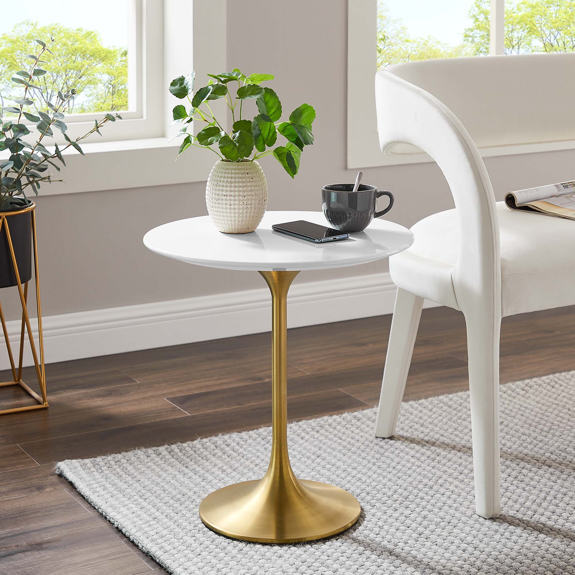 Lippa 20" Round Wood Side Table by Modway - Image 6