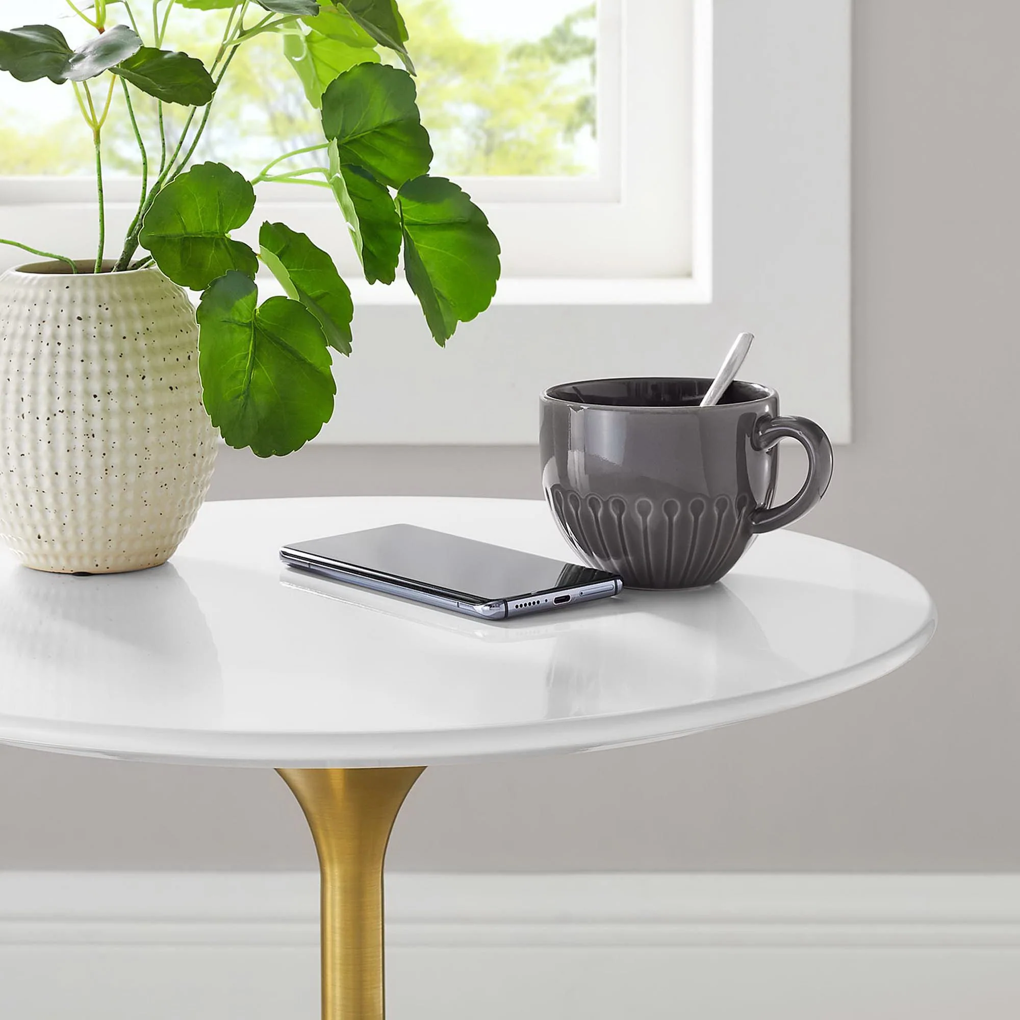 Lippa 20" Round Wood Side Table by Modway - Image 7