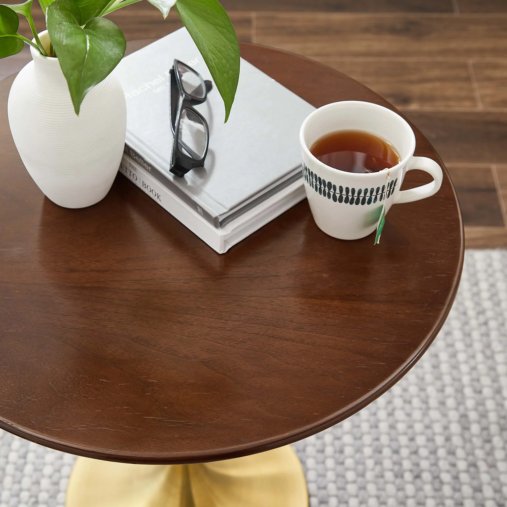 Lippa 20" Round Wood Side Table by Modway - Image 7