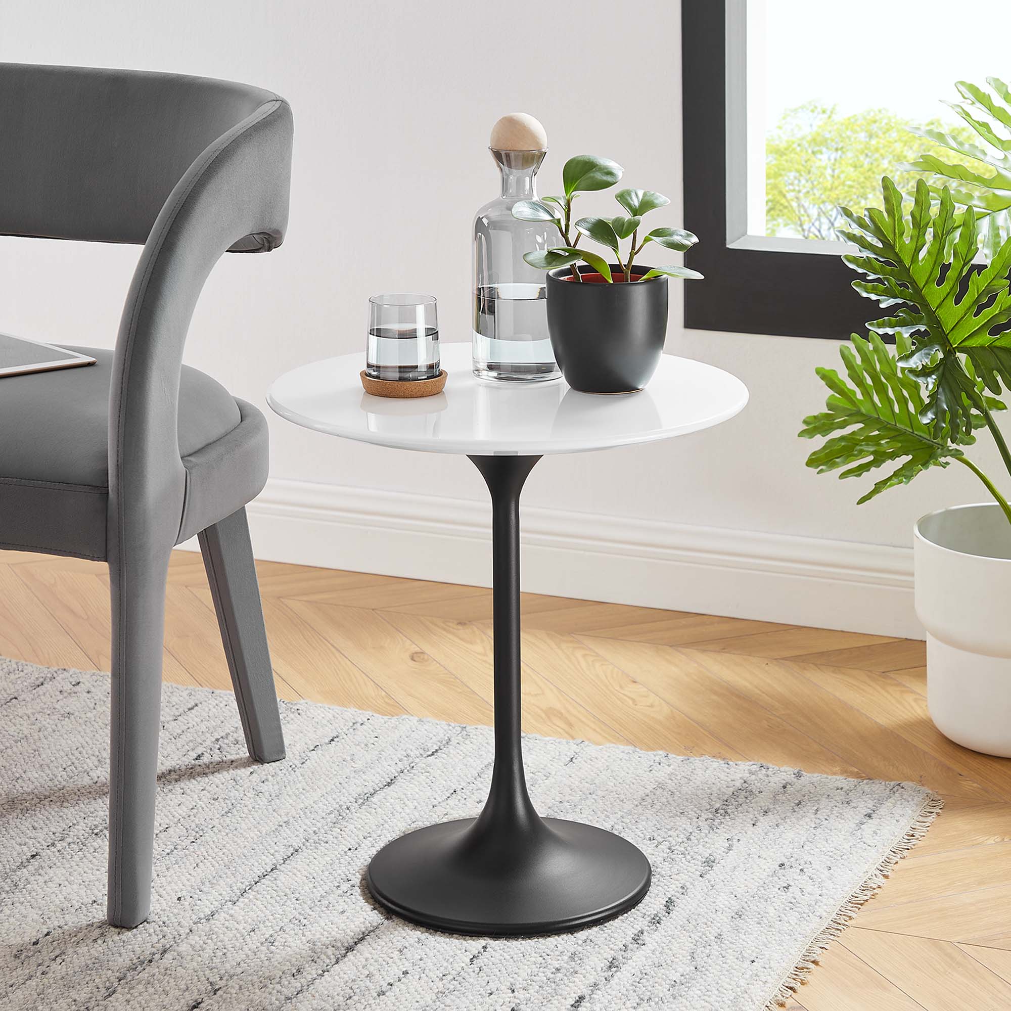 Lippa 20" Round Wood Side Table by Modway - Image 6