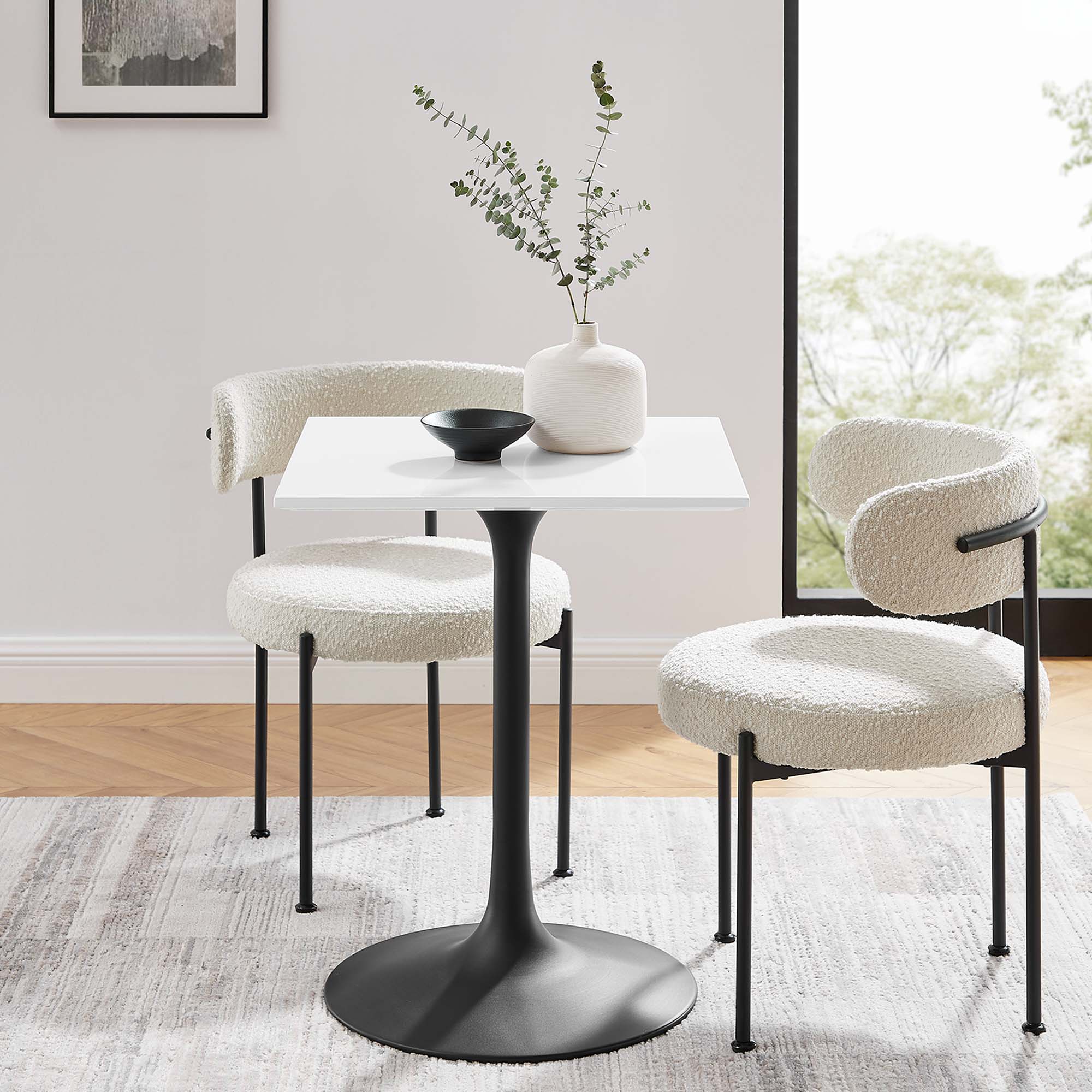 Lippa 24" Square Wood Dining Table by Modway - Image 6