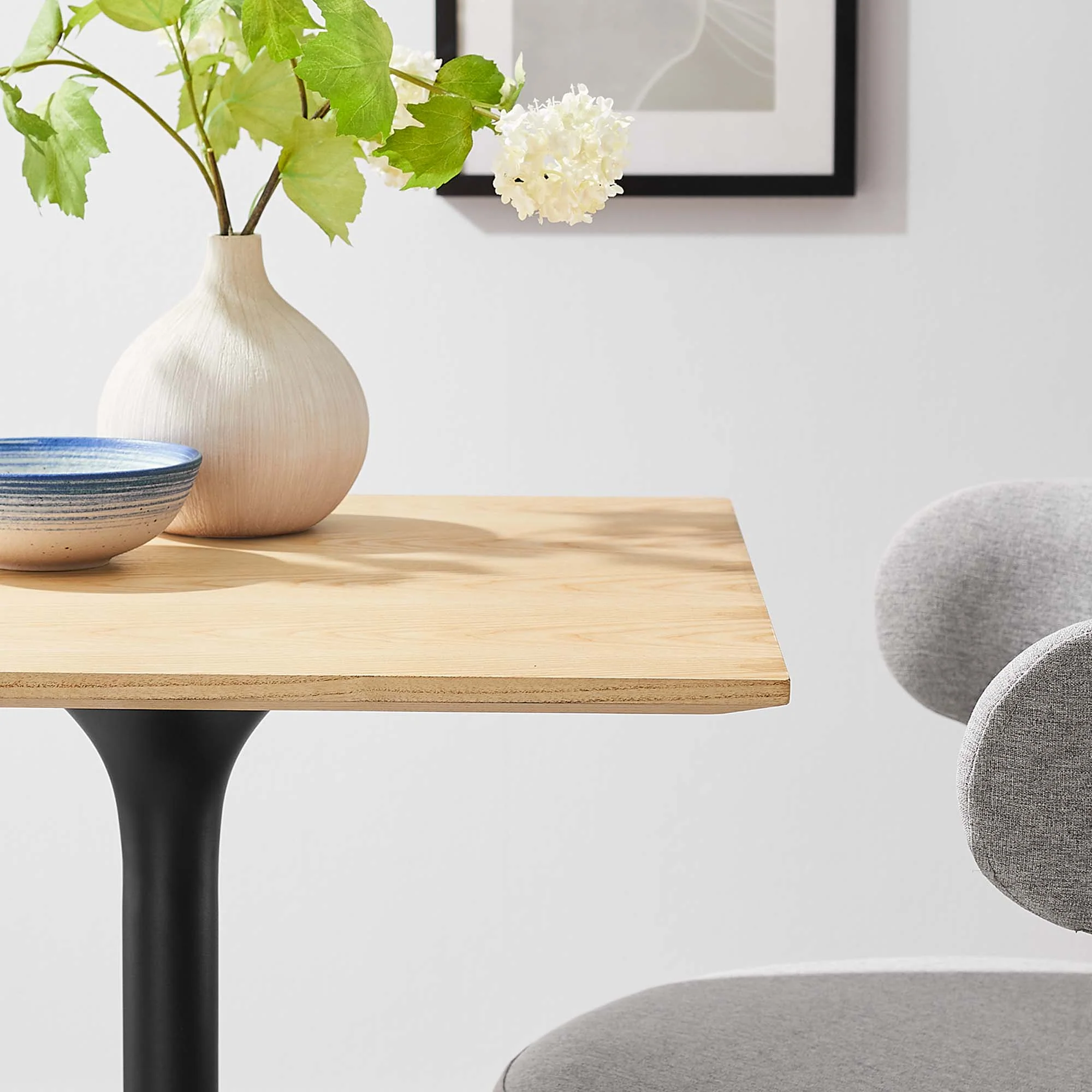 Lippa 24" Square Wood Dining Table by Modway - Image 7