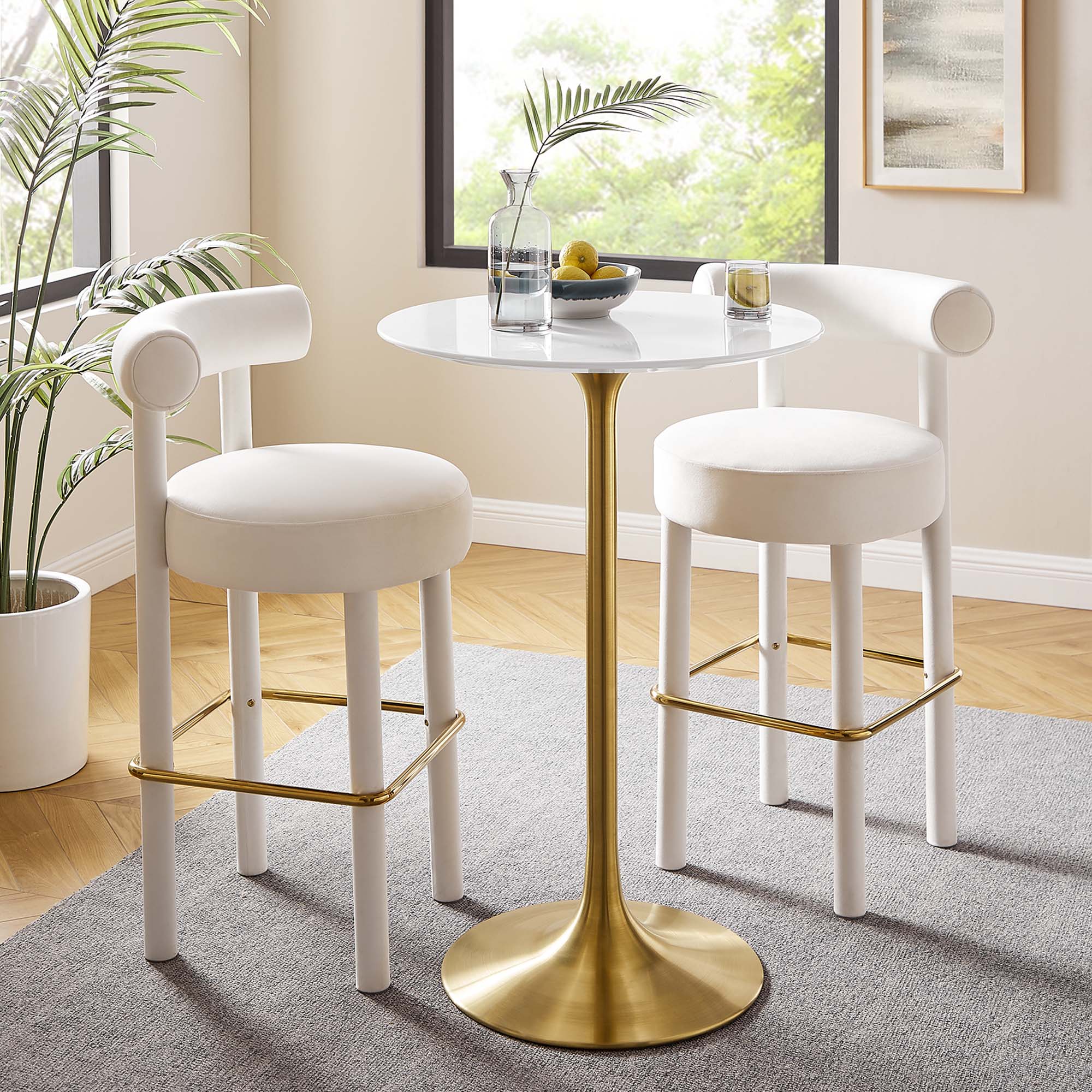 Lippa 28" Round Wood Bar Table by Modway - Image 7