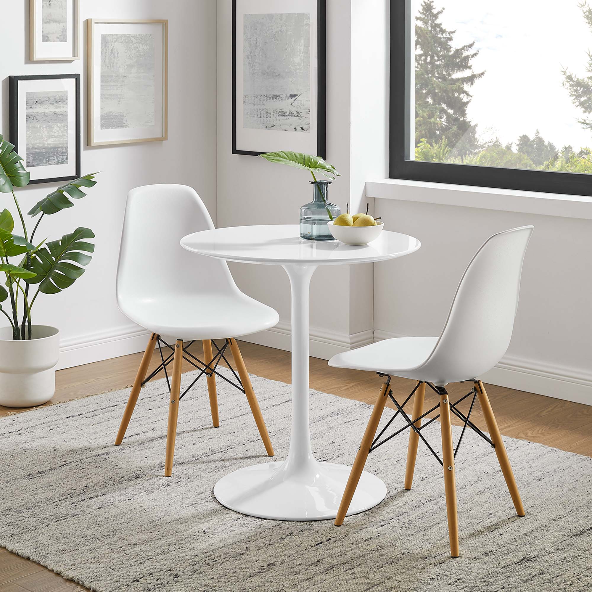 Lippa 28" Round Wood Dining Table by Modway - Image 6
