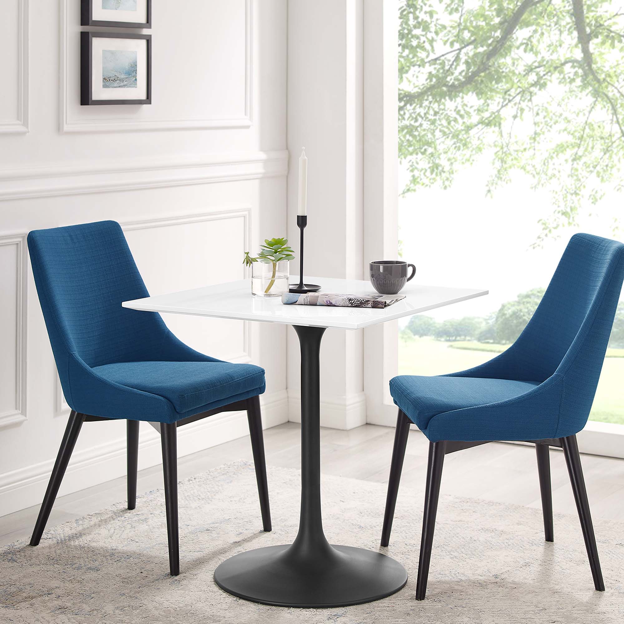 Lippa 28" Square Wood Dining Table by Modway - Image 6