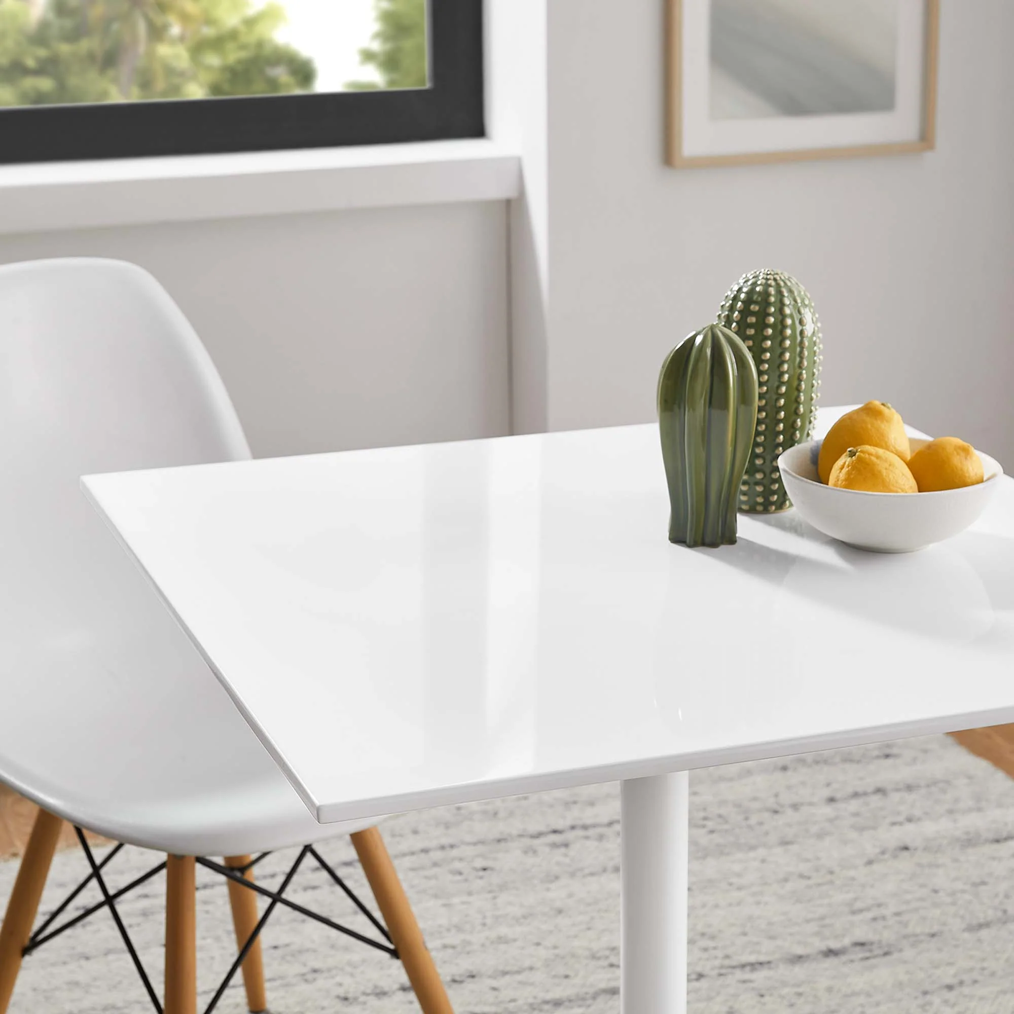 Lippa 28" Square Wood Dining Table by Modway - Image 7