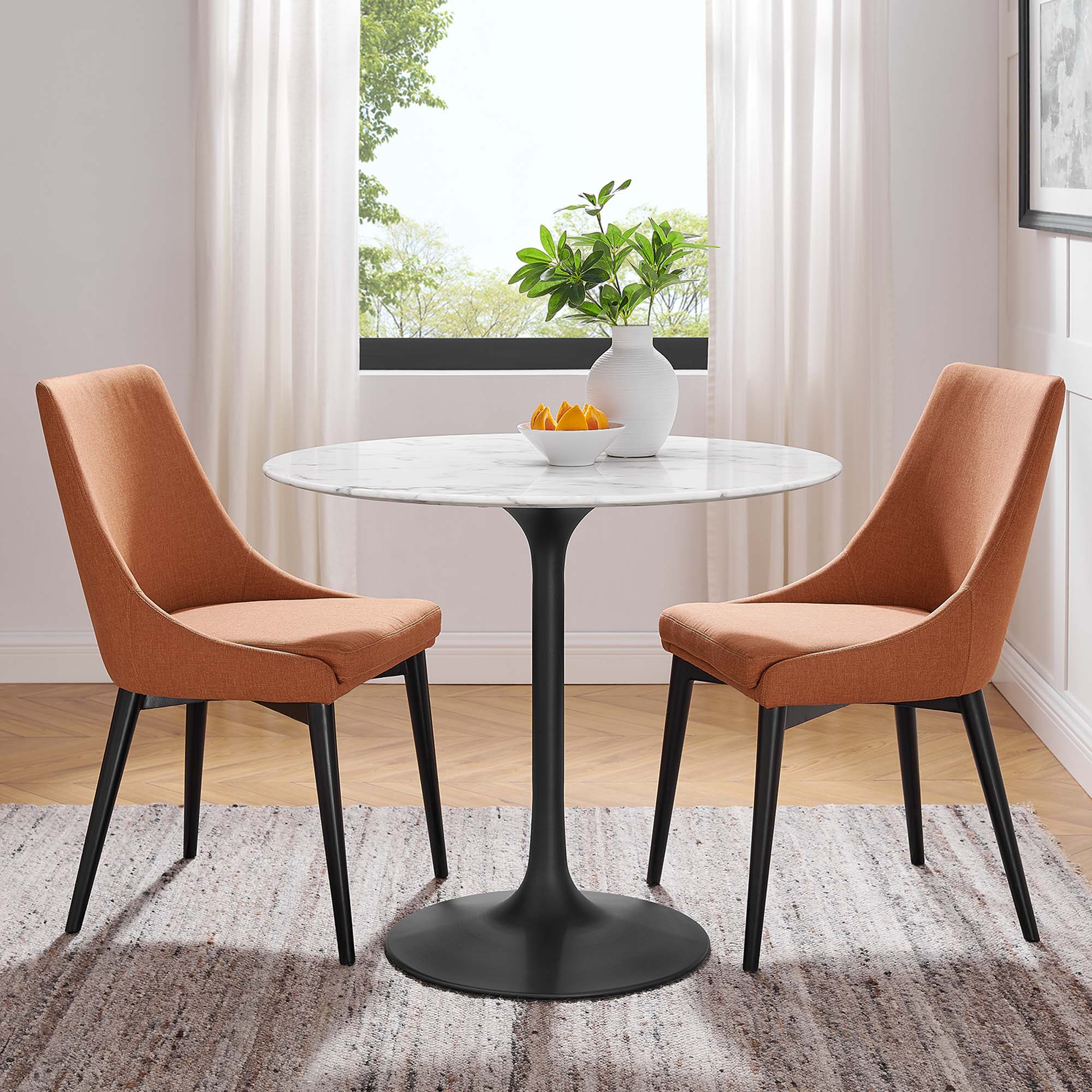 Lippa 36" Round Faux Marble Dining Table by Modway - Image 6