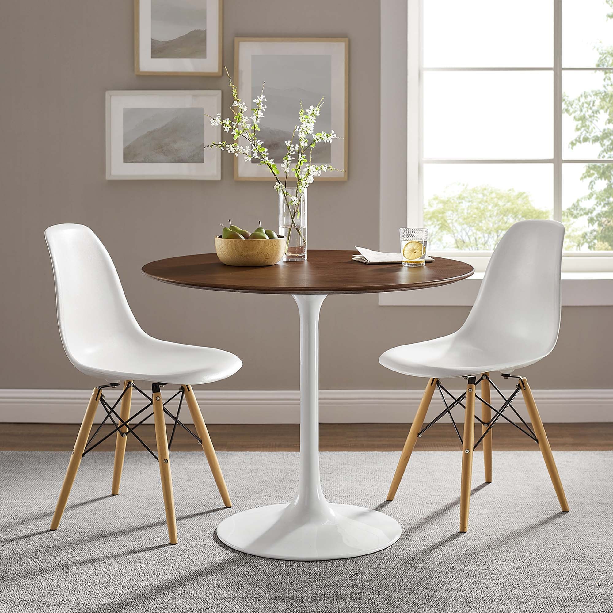 Lippa 36" Round Wood Dining Table by Modway - Image 6