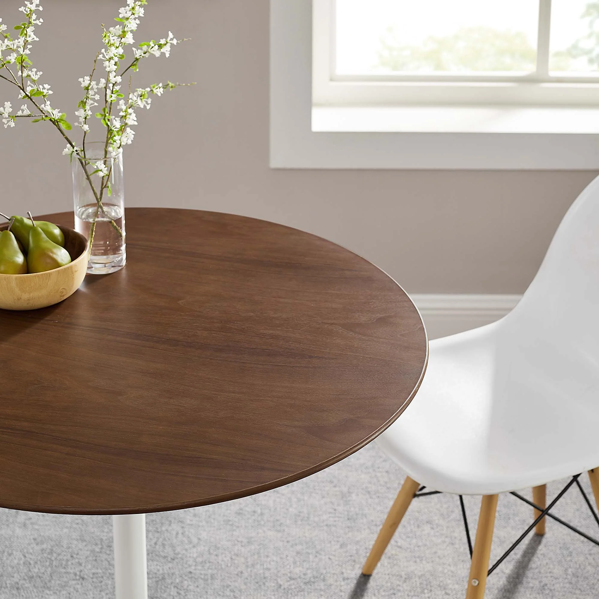 Lippa 36" Round Wood Dining Table by Modway - Image 7