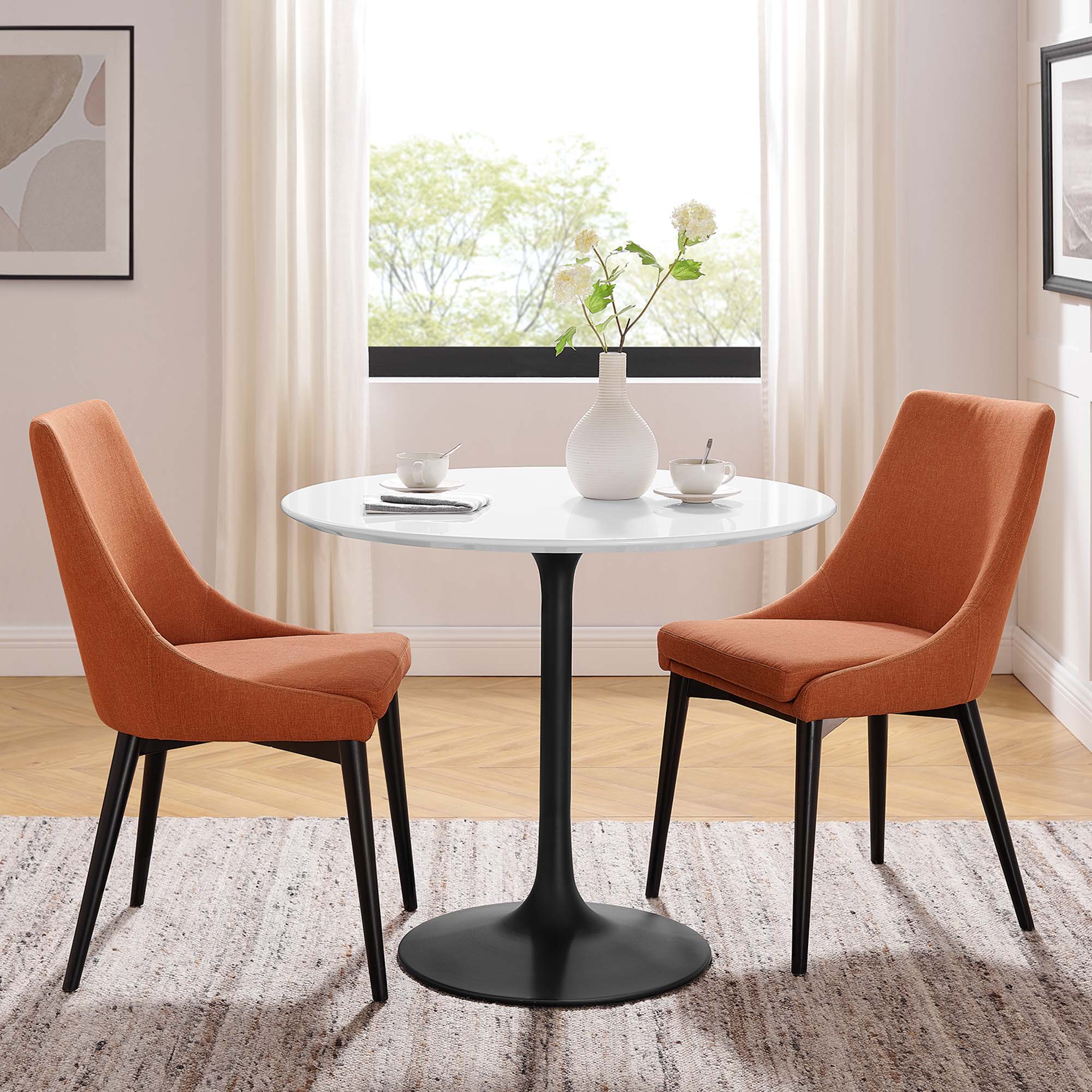 Lippa 36" Round Wood Dining Table by Modway - Image 6