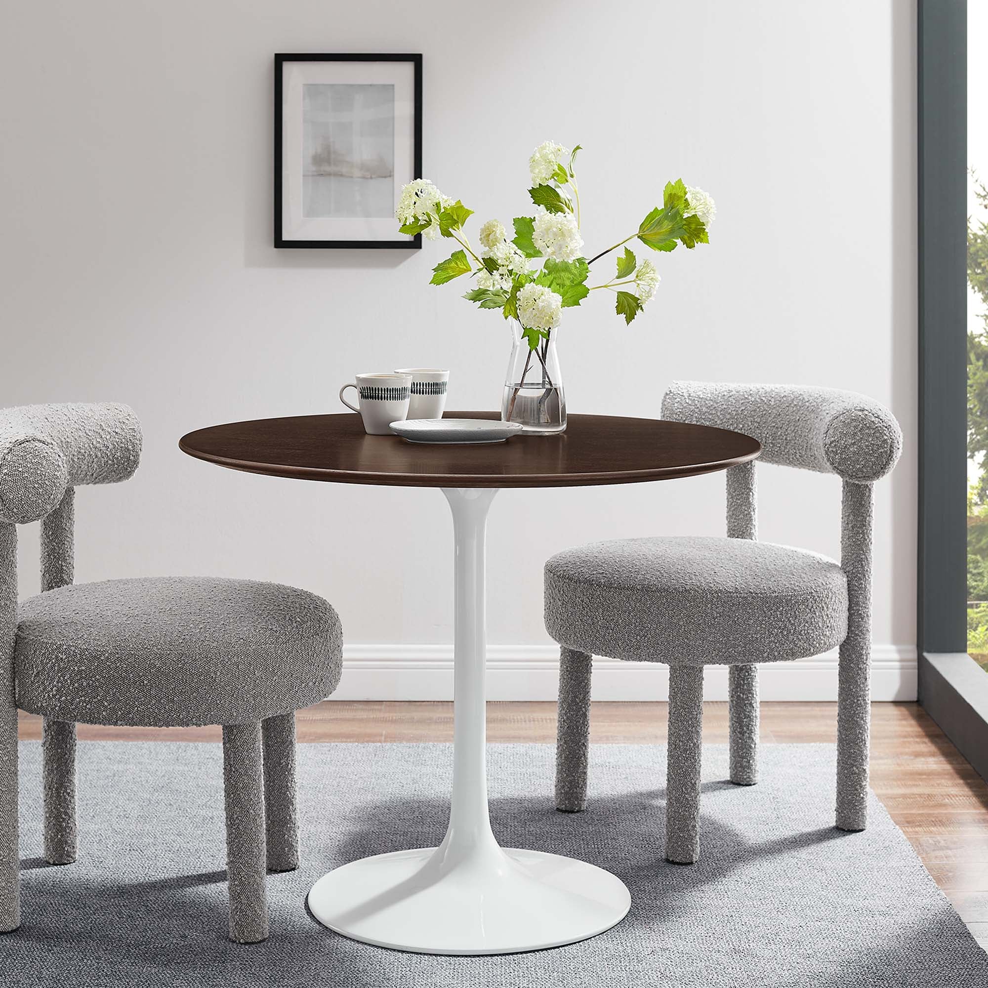 Lippa 36" Round Wood Dining Table by Modway - Image 6