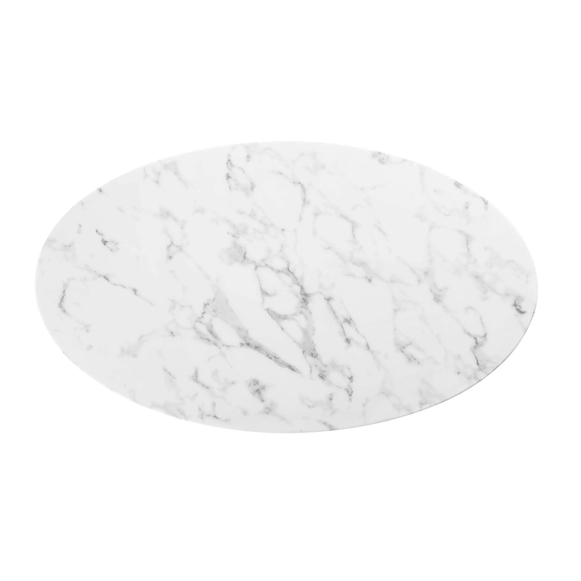 Lippa 48" Oval Faux Marble Dining Table by Modway - Image 4