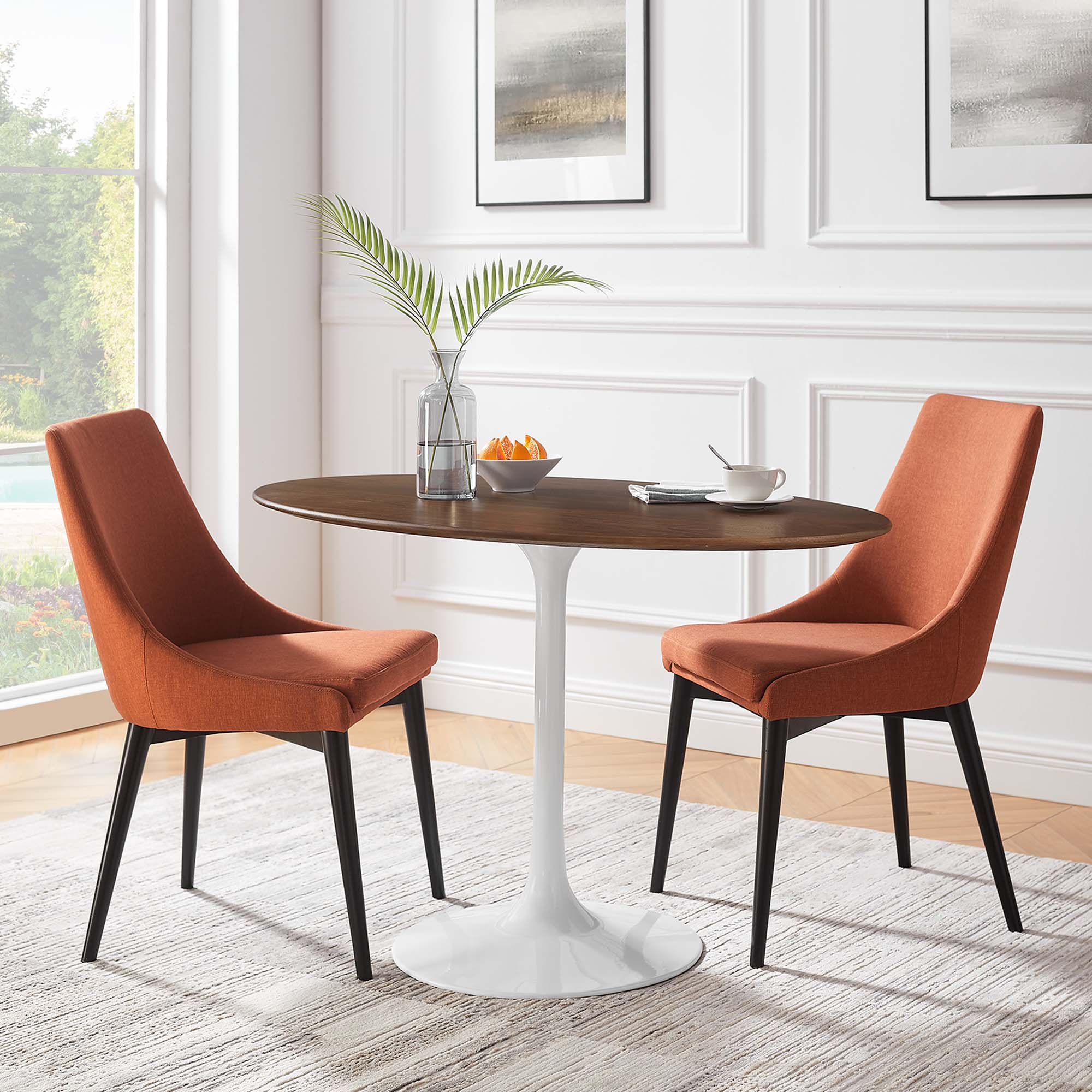 Lippa 48" Oval Wood Dining Table by Modway - Image 7
