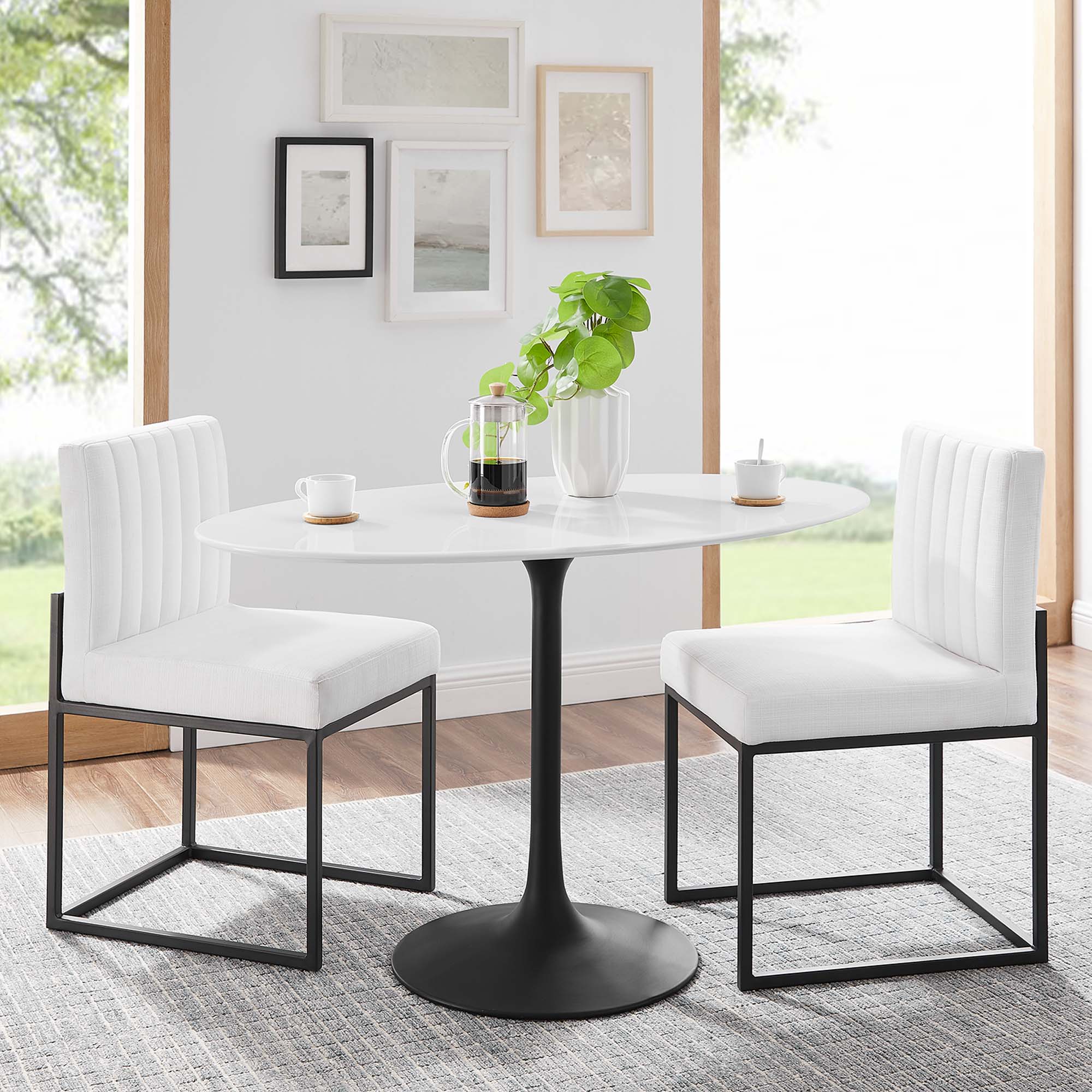 Lippa 48" Oval Wood Dining Table by Modway - Image 6