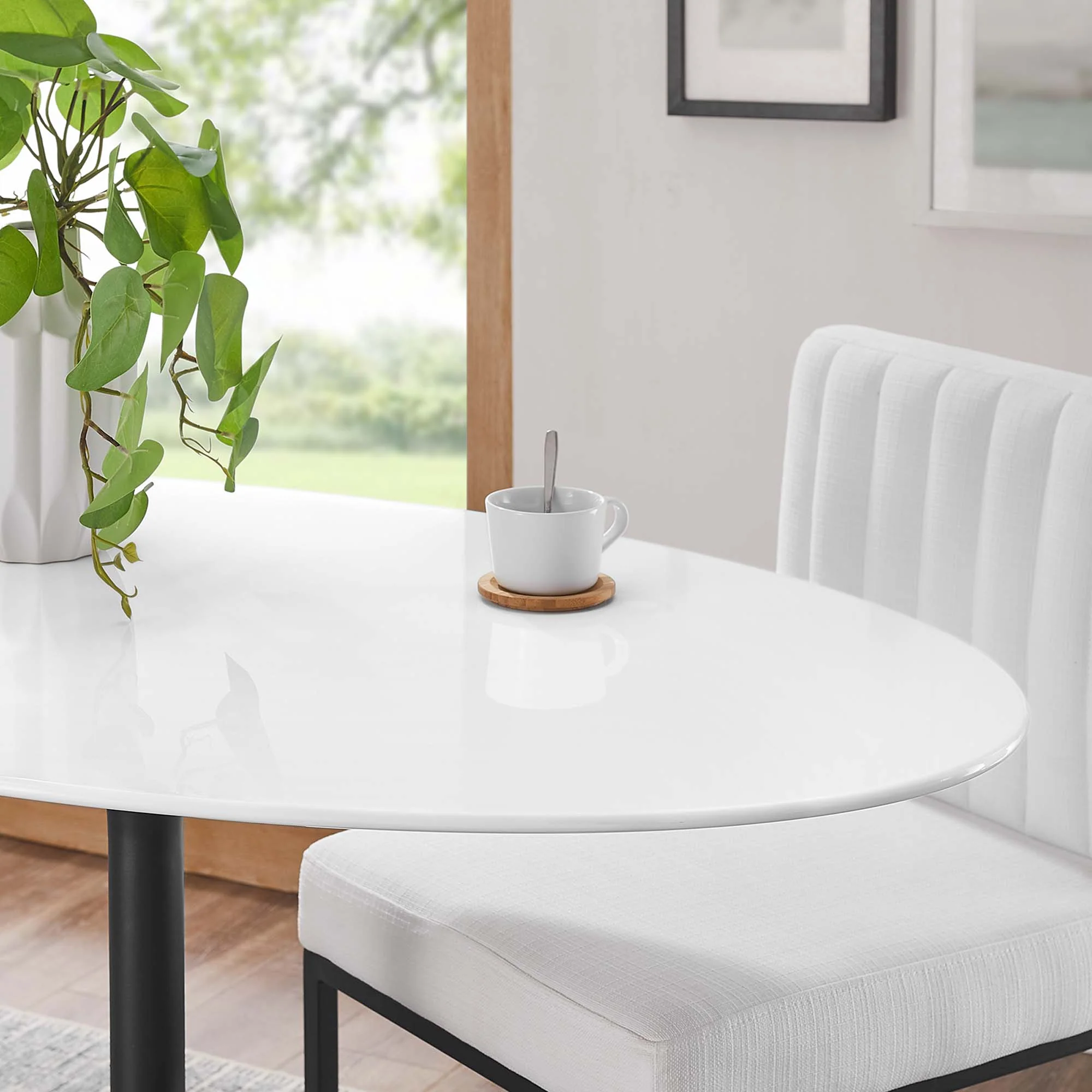 Lippa 48" Oval Wood Dining Table by Modway - Image 7