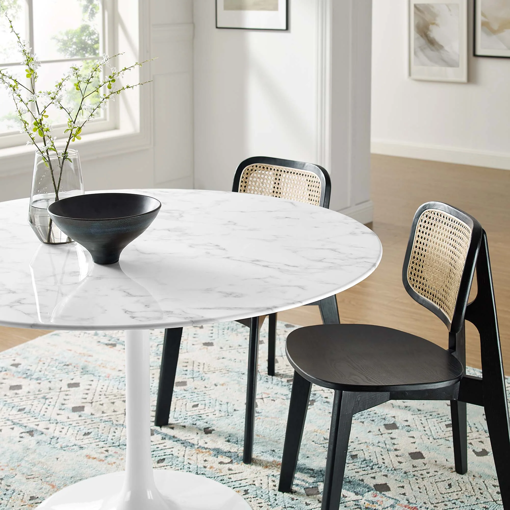 Lippa 48" Round Faux Marble Dining Table by Modway - Image 7