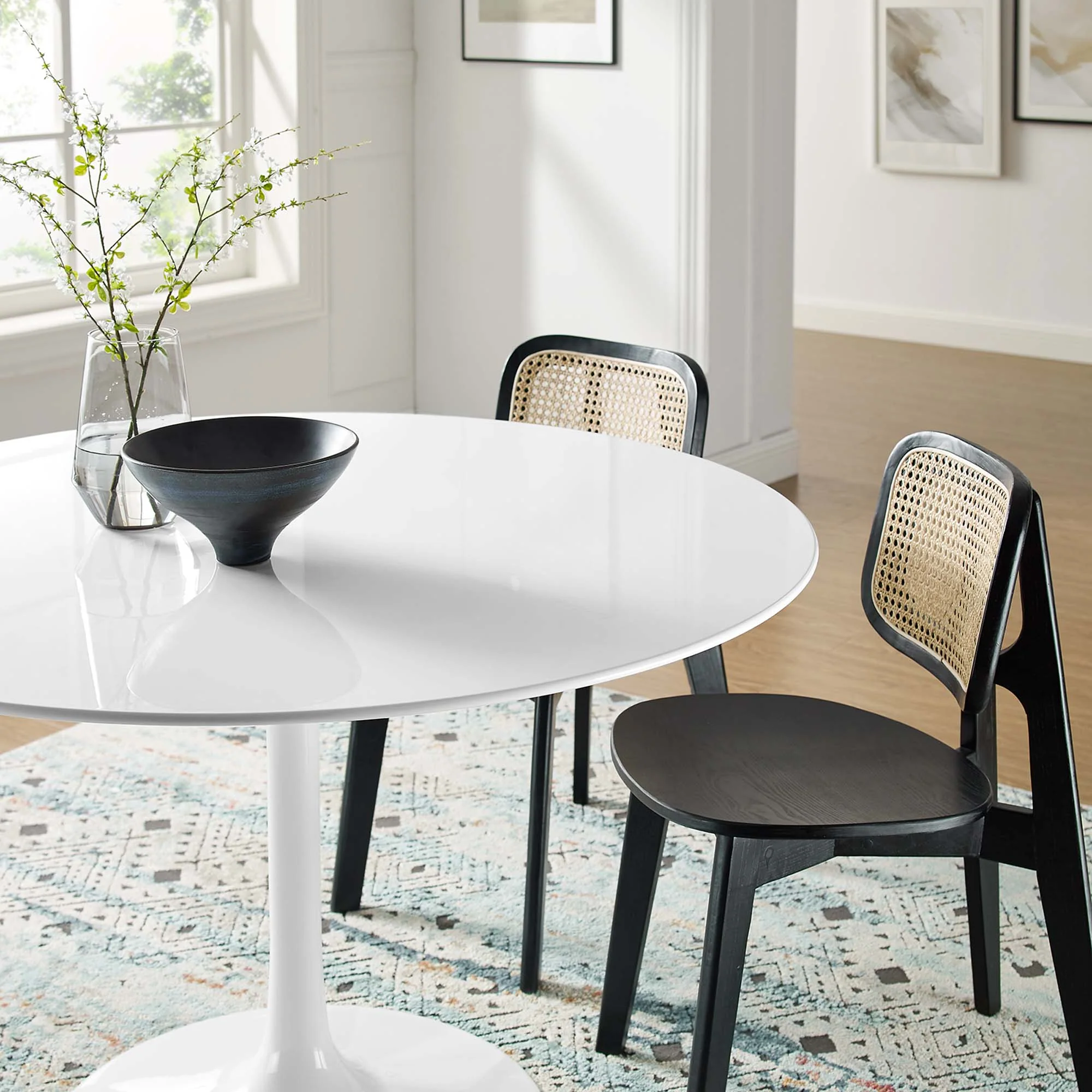 Lippa 48" Round Wood Dining Table by Modway - Image 7