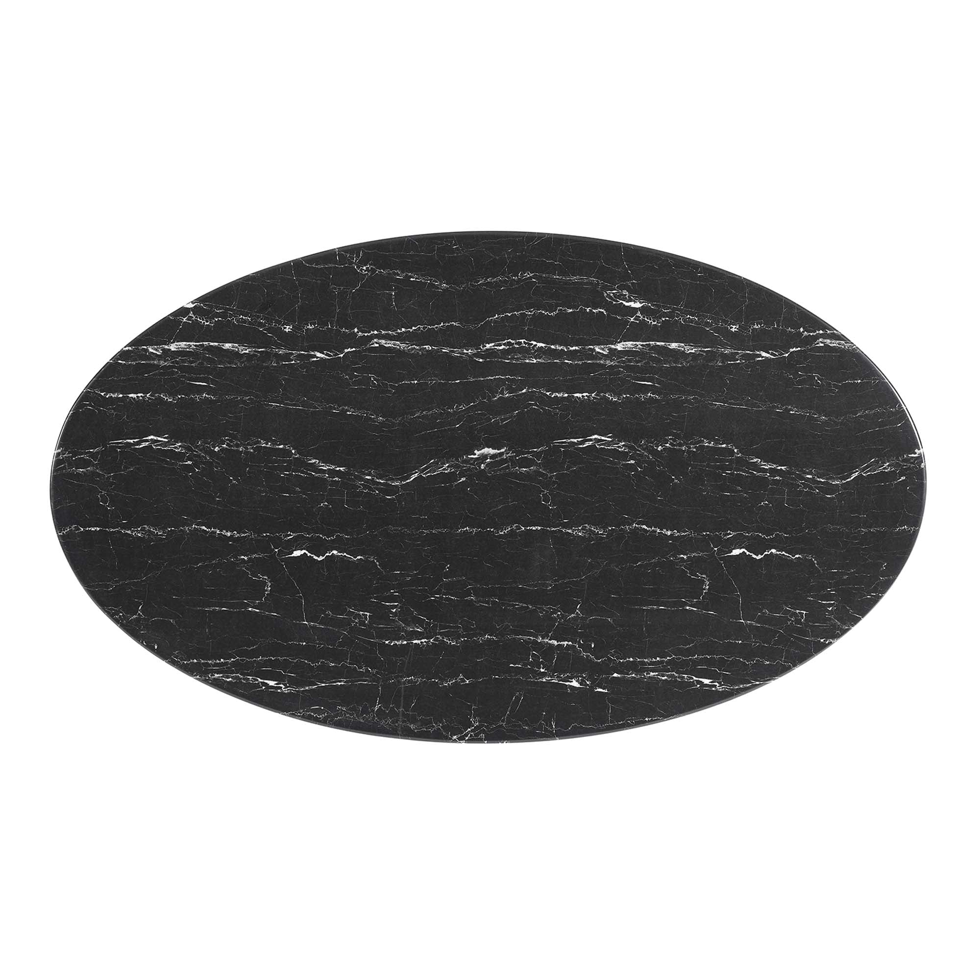 Lippa 60" Oval Faux Marble Dining Table by Modway - Image 4