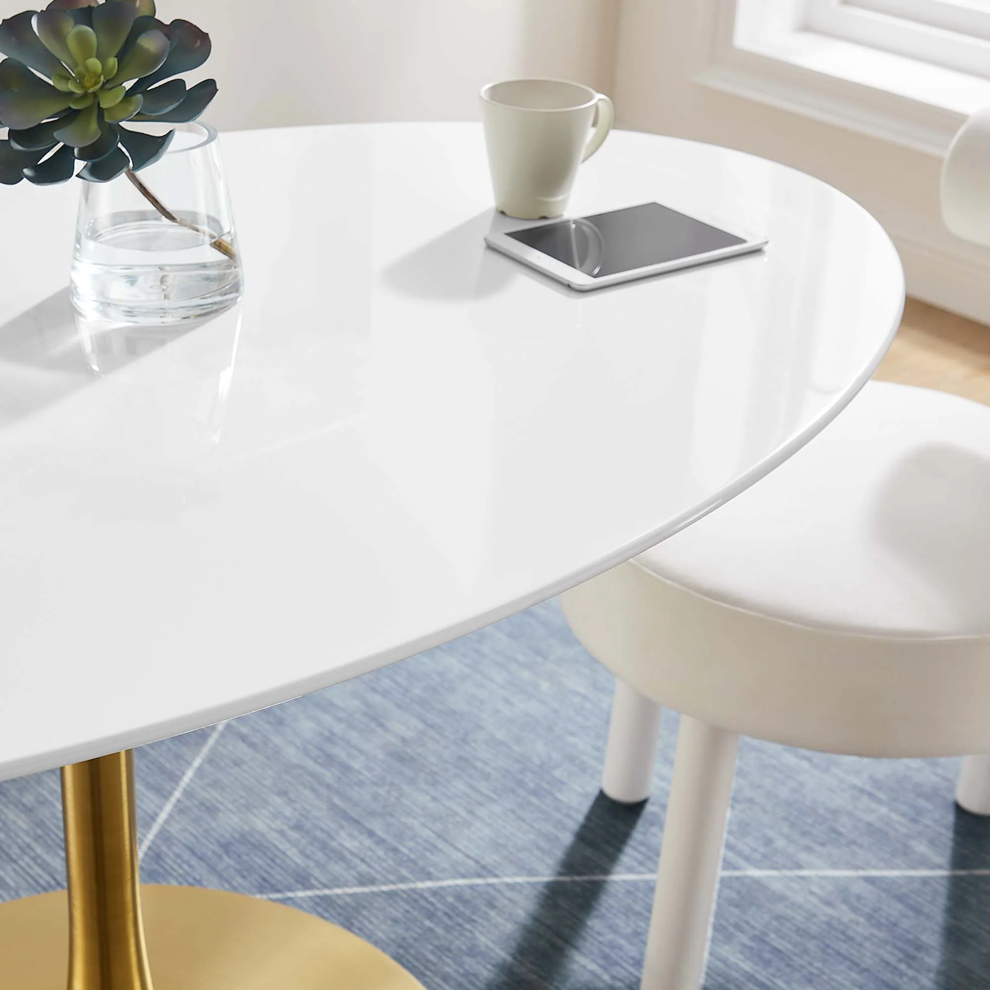Lippa 60" Oval Wood Dining Table by Modway - Image 7