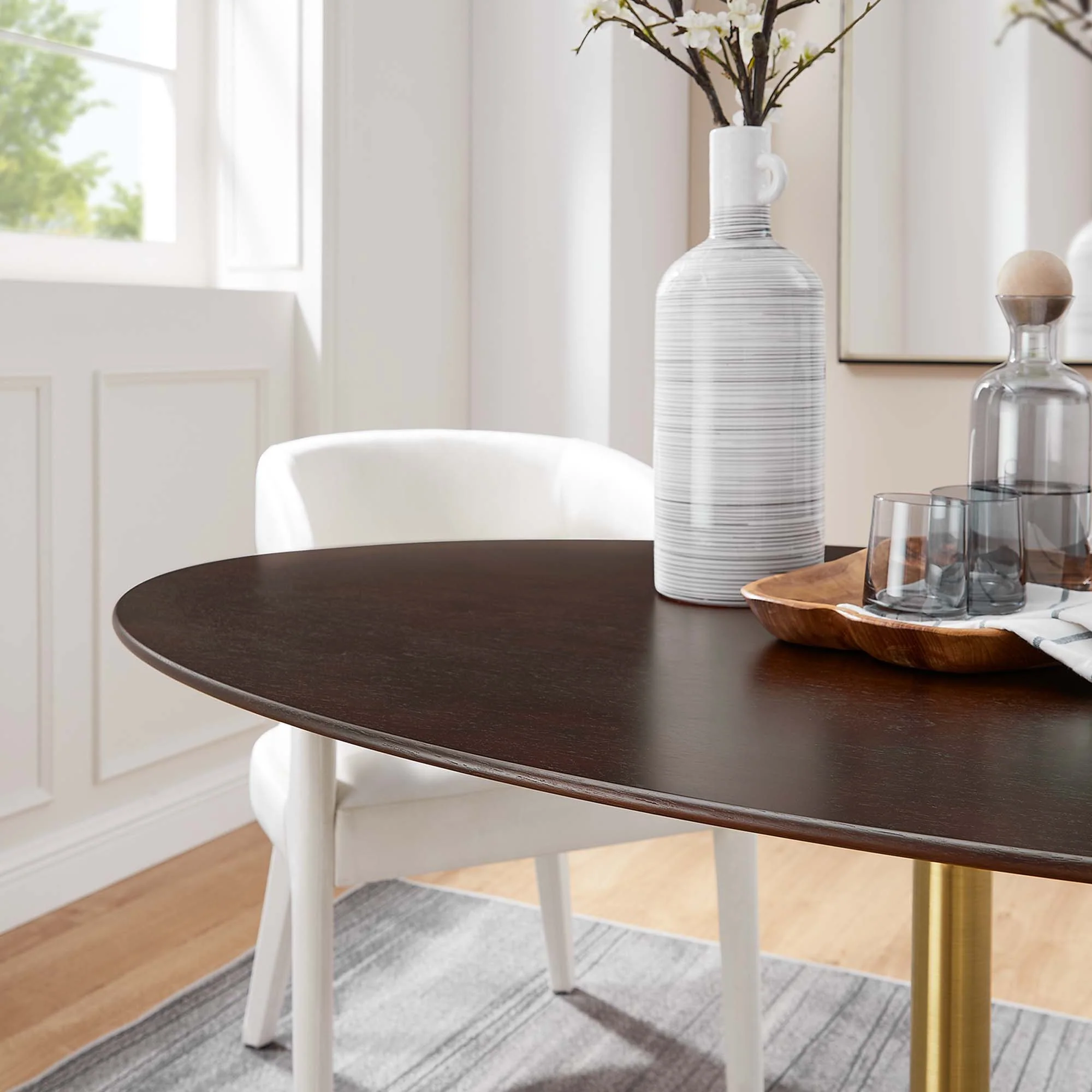 Lippa 60" Oval Wood Dining Table by Modway - Image 7