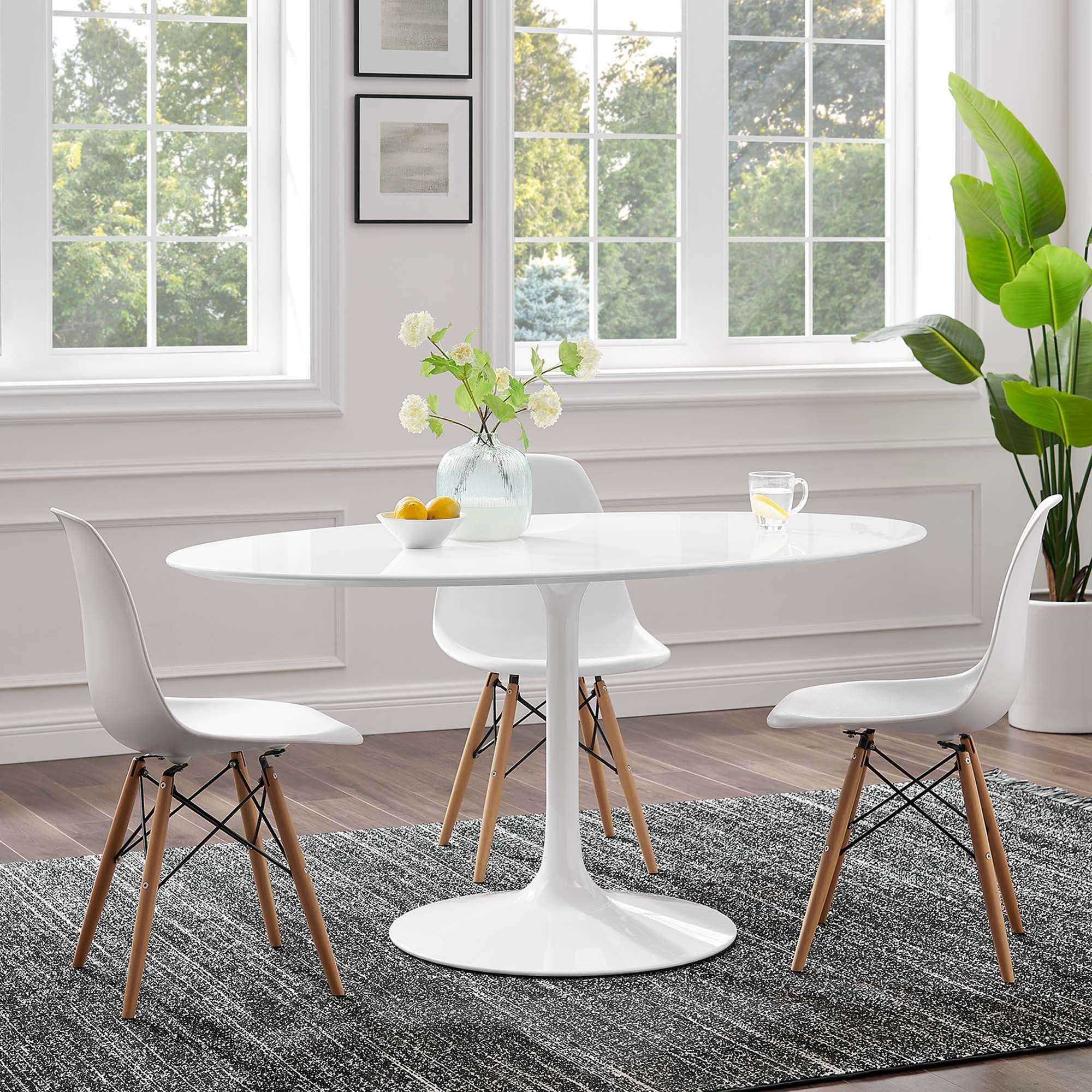 Lippa 60" Oval Wood Dining Table by Modway - Image 6