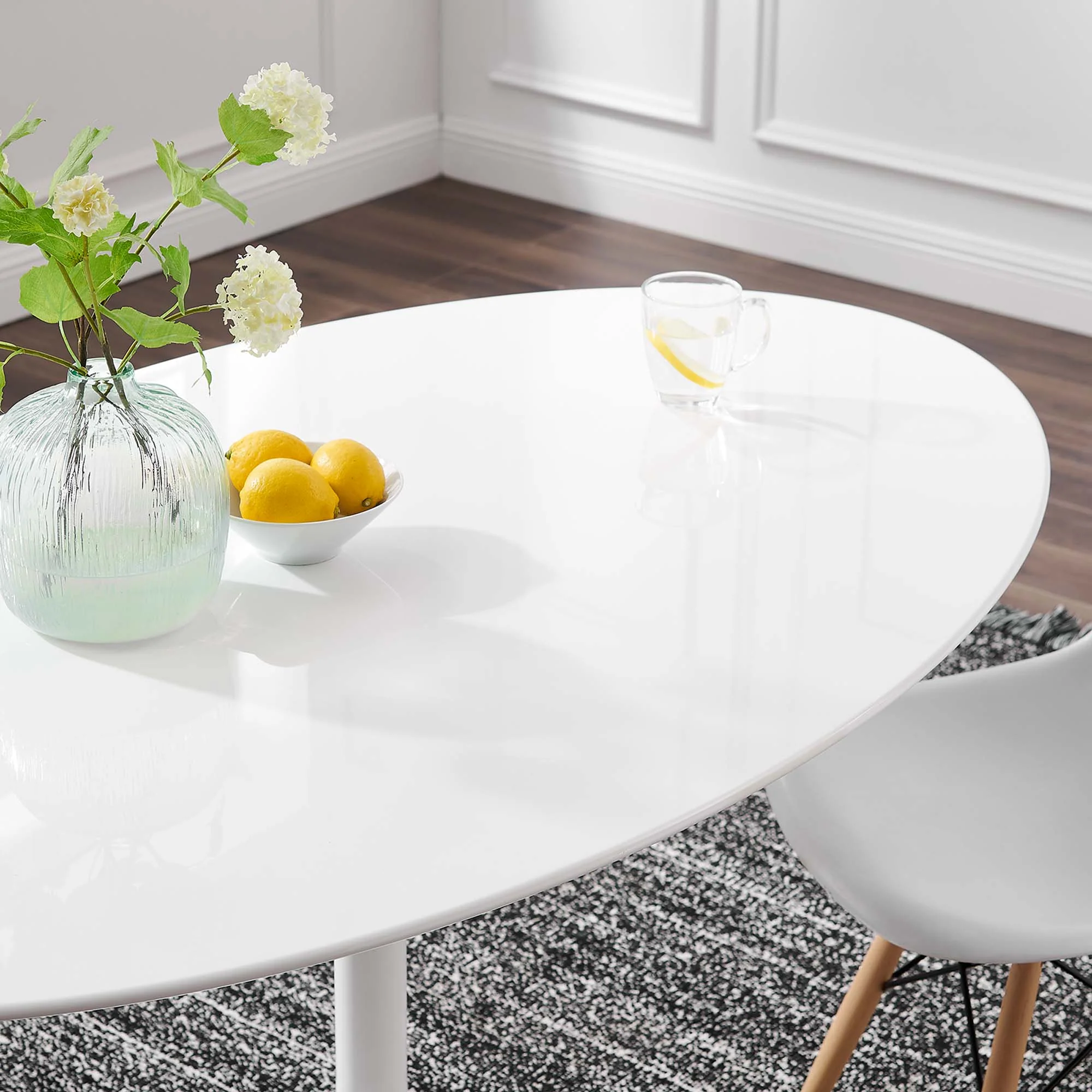 Lippa 60" Oval Wood Dining Table by Modway - Image 7