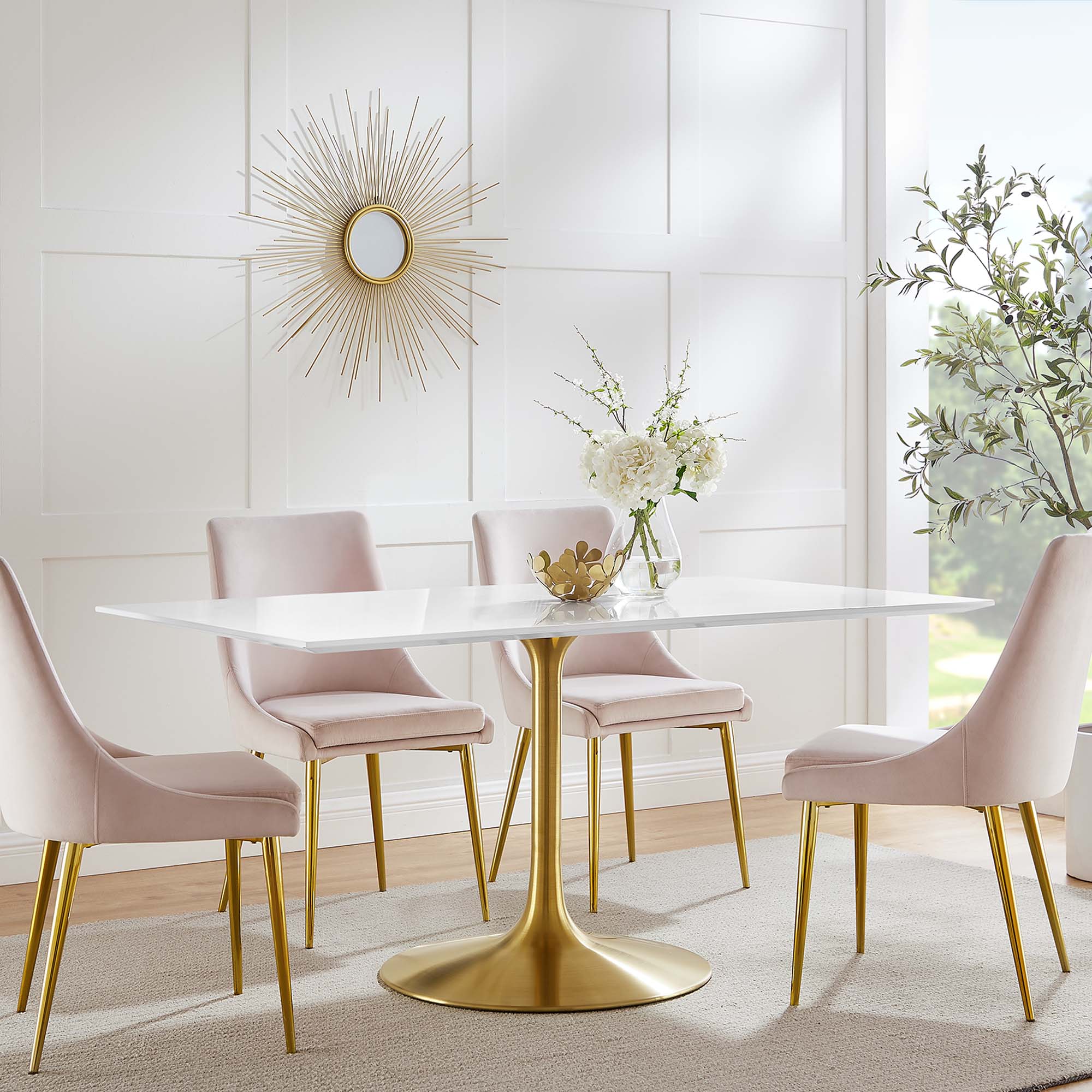 Lippa 60" Rectangular Wood Dining Table by Modway - Image 6