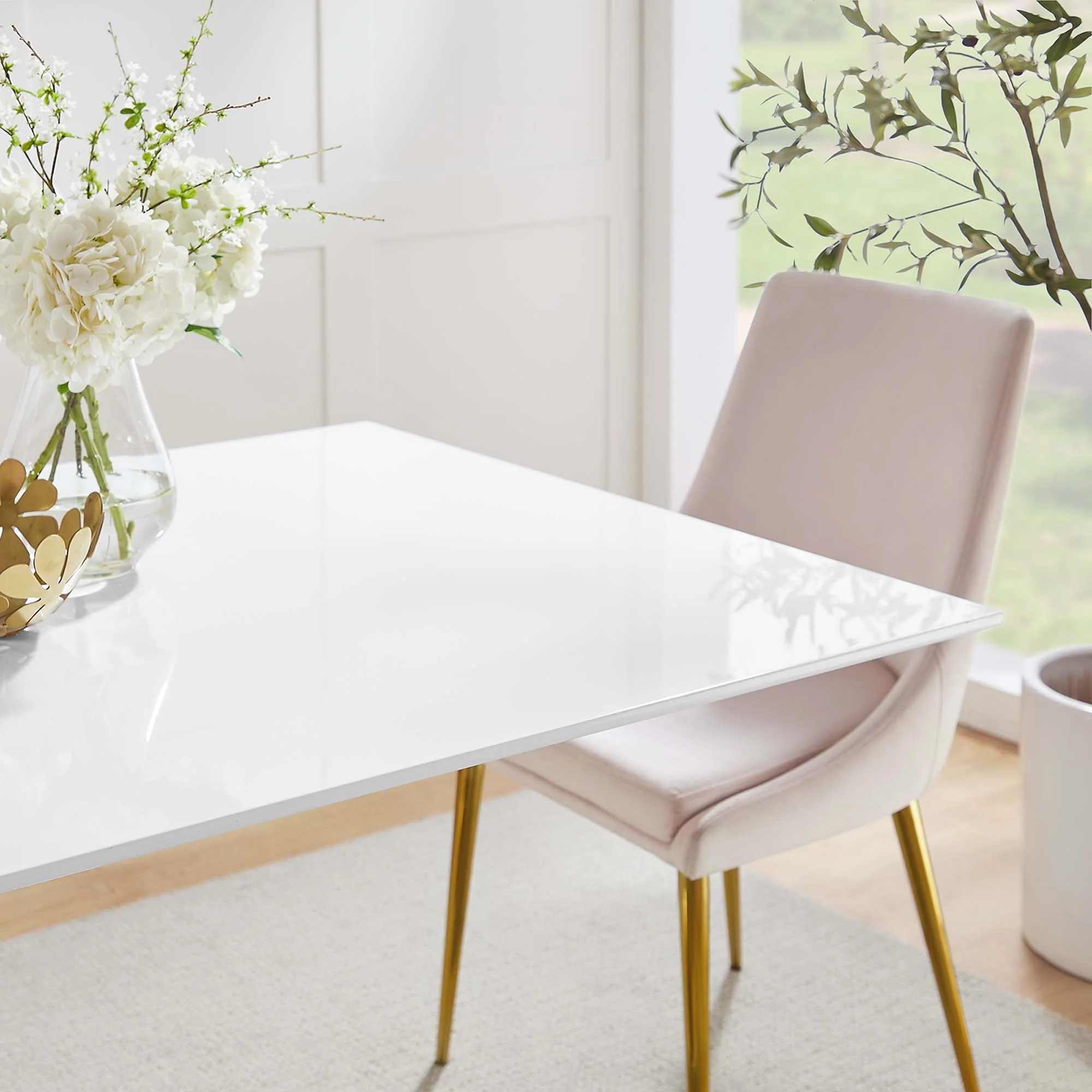 Lippa 60" Rectangular Wood Dining Table by Modway - Image 7