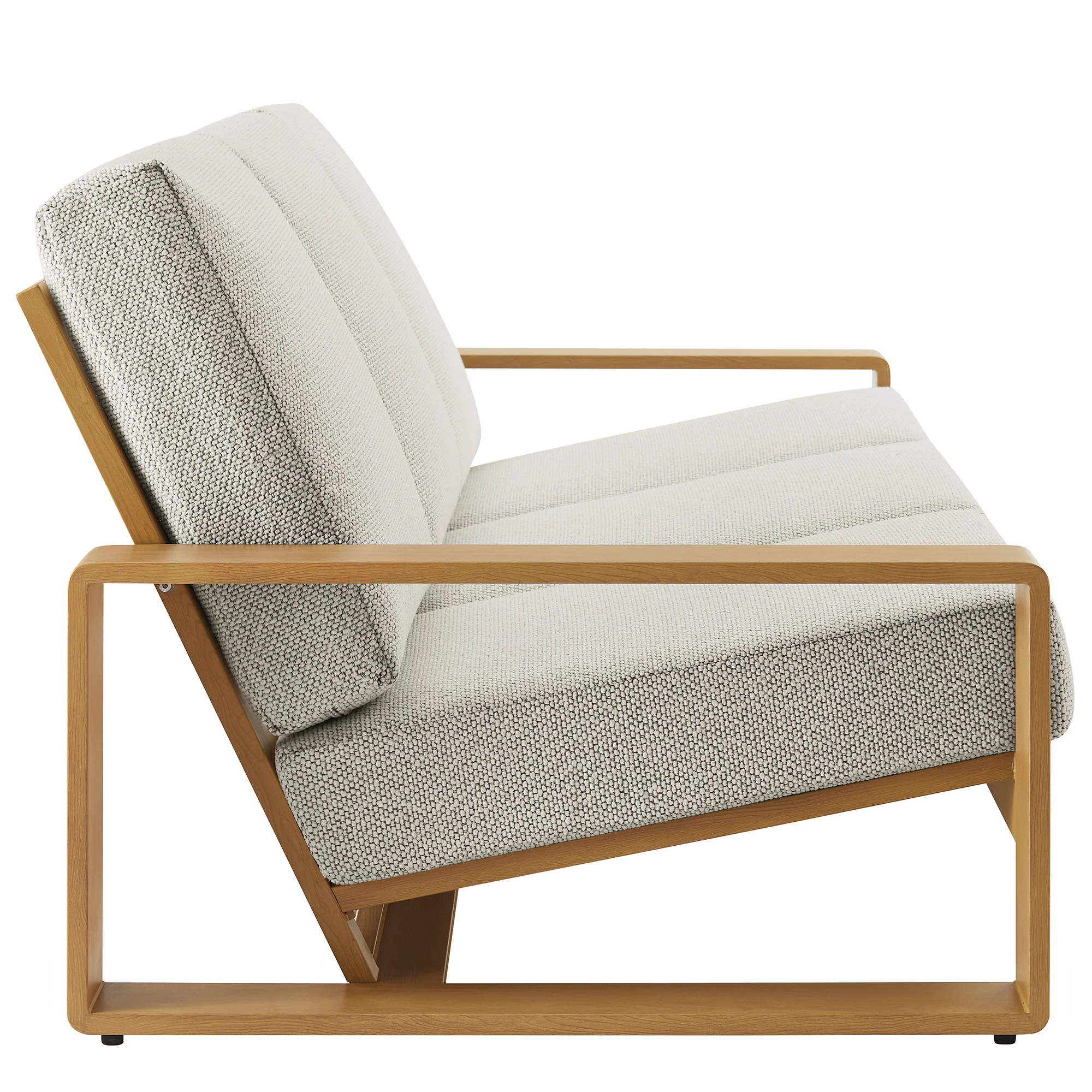Lirienne 2-Piece Outdoor Patio Aluminum Faux Wood Furniture Set - Image 10