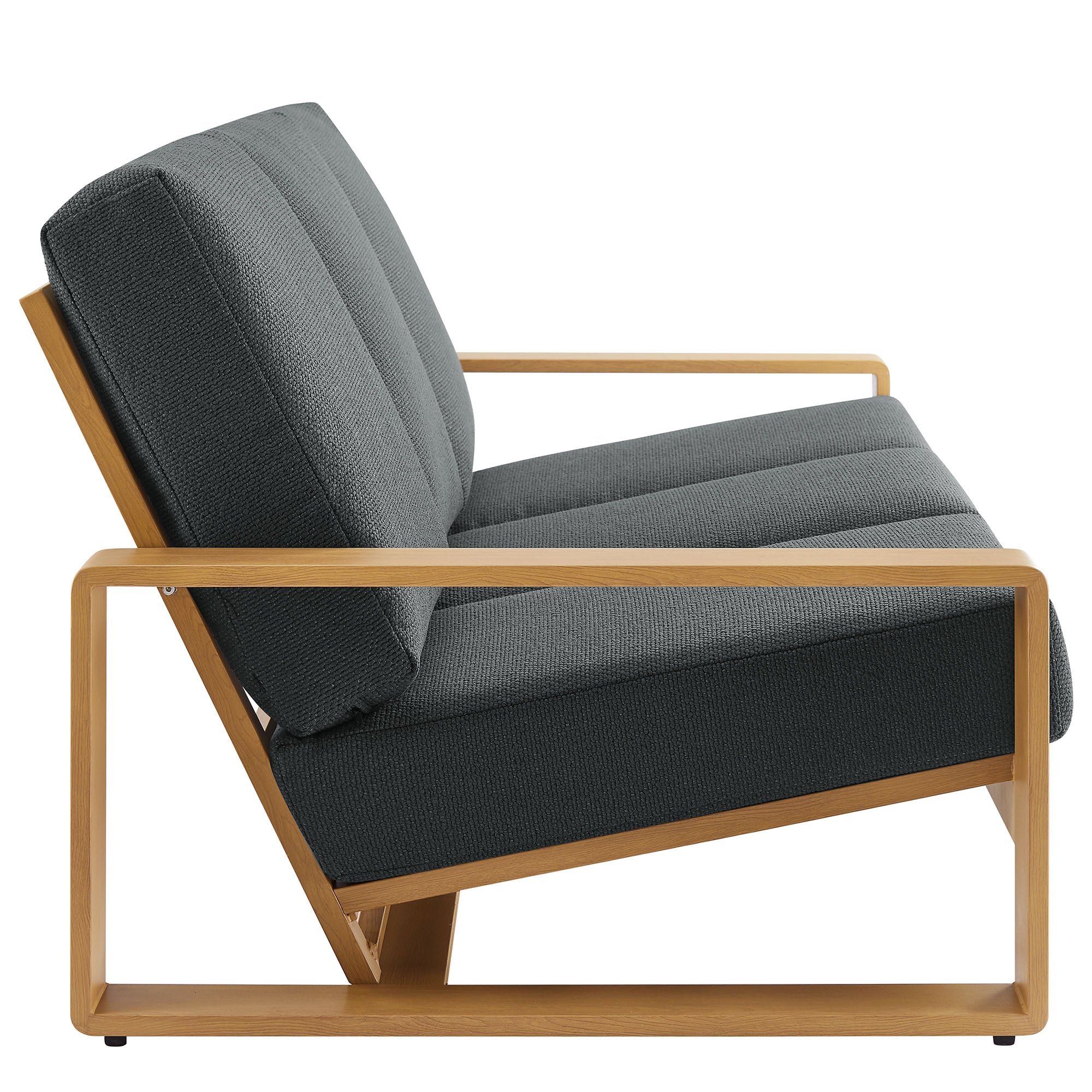 Lirienne 2-Piece Outdoor Patio Aluminum Faux Wood Furniture Set - Image 5