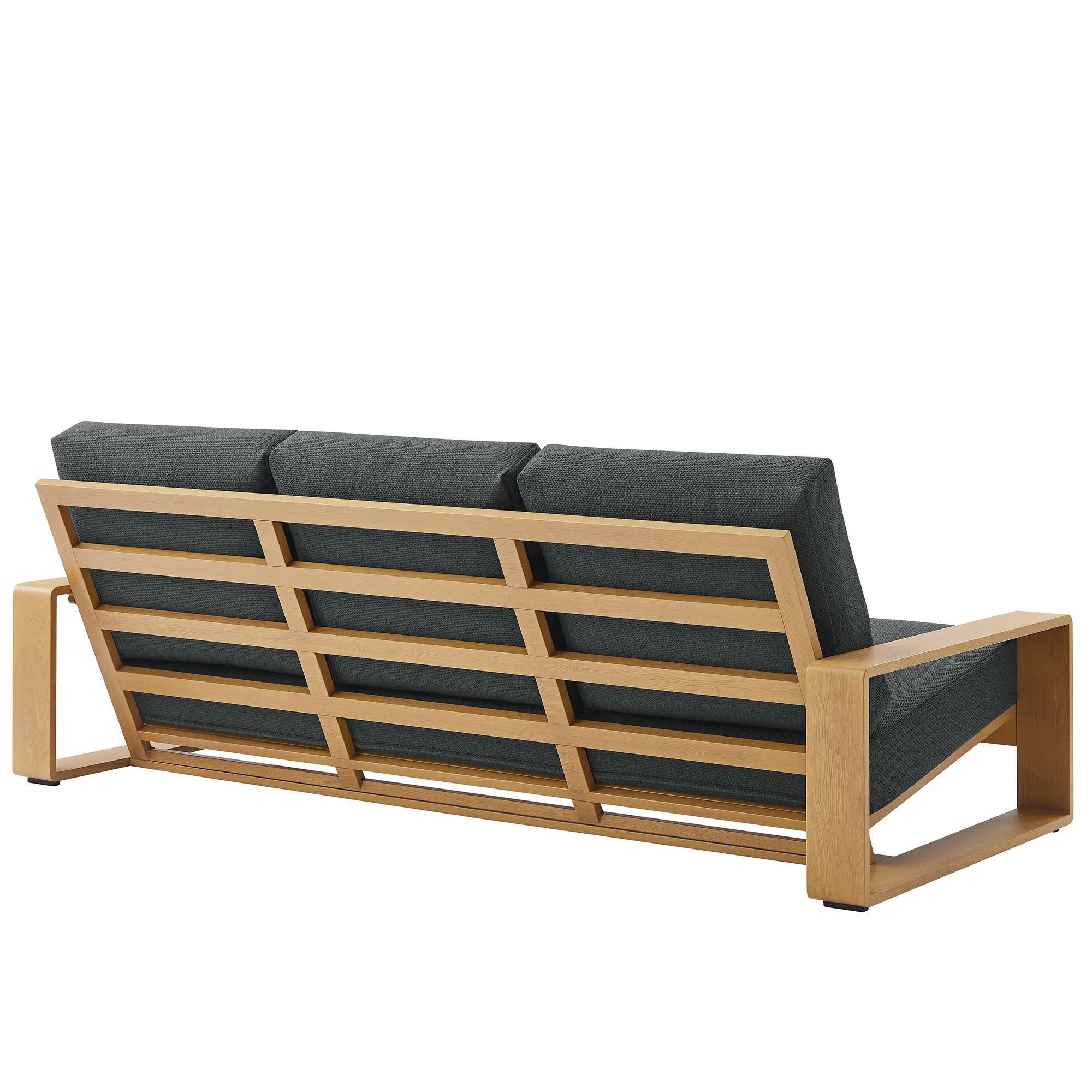 Lirienne 2-Piece Outdoor Patio Aluminum Faux Wood Furniture Set - Image 6