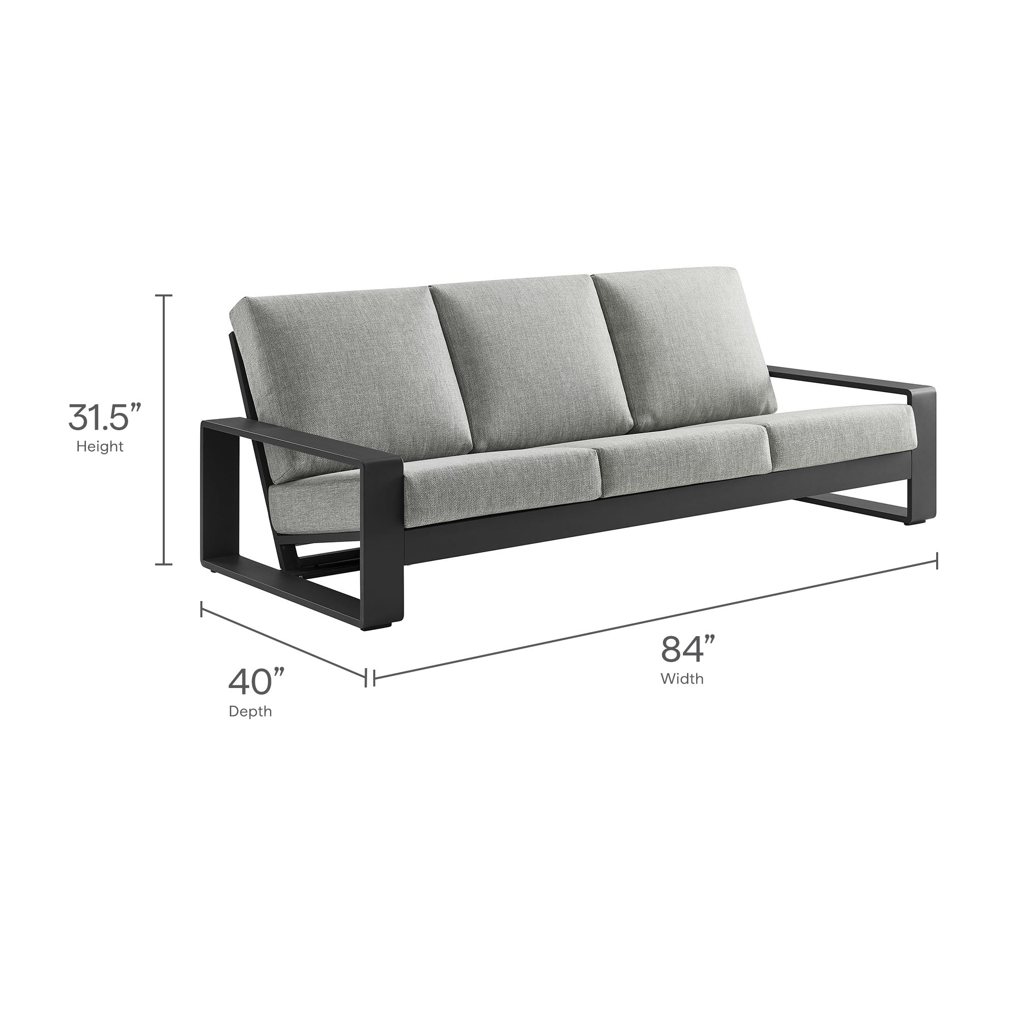 Lirienne 2-Piece Outdoor Patio Aluminum Furniture Set by Modway - Image 17
