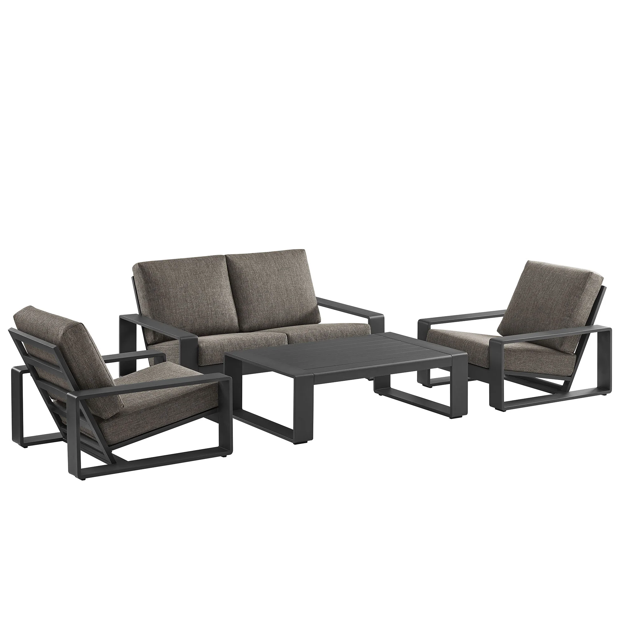 Lirienne 4-Piece Outdoor Patio Aluminum Furniture Set by Modway - Image 16
