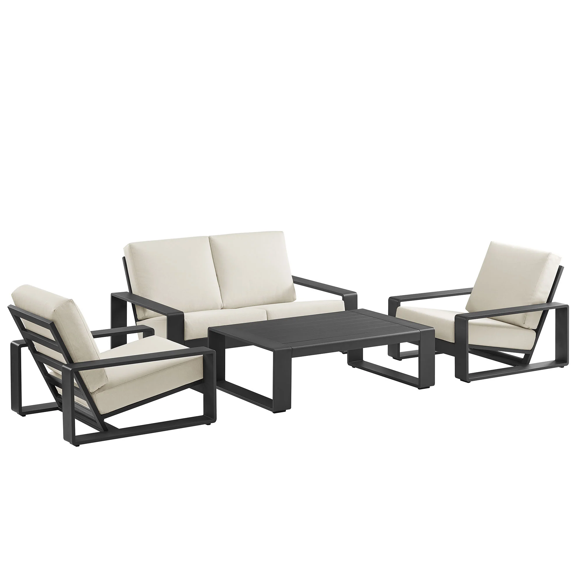 Lirienne 4-Piece Outdoor Patio Aluminum Furniture Set by Modway - Image 17