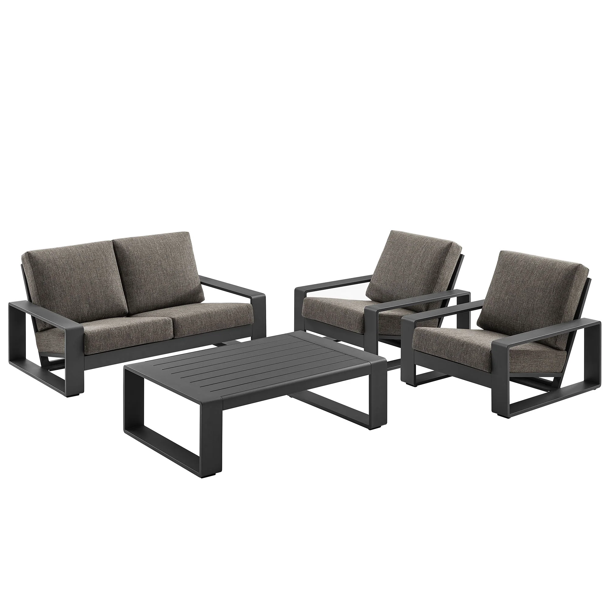 Lirienne 4-Piece Outdoor Patio Aluminum Furniture Set by Modway - Image 20