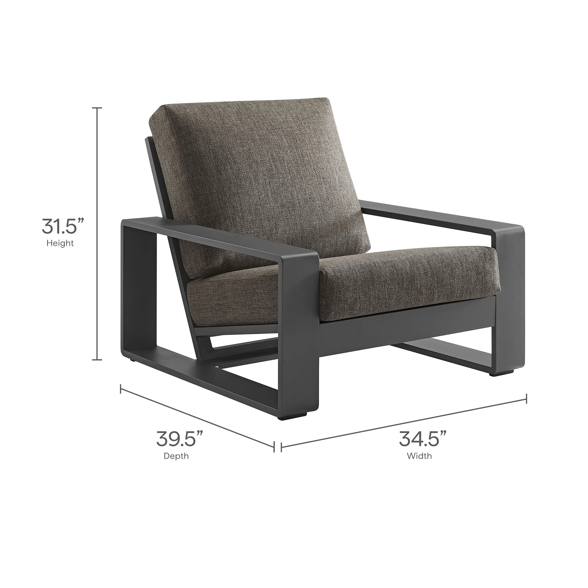 Lirienne 4-Piece Outdoor Patio Aluminum Furniture Set by Modway - Image 11