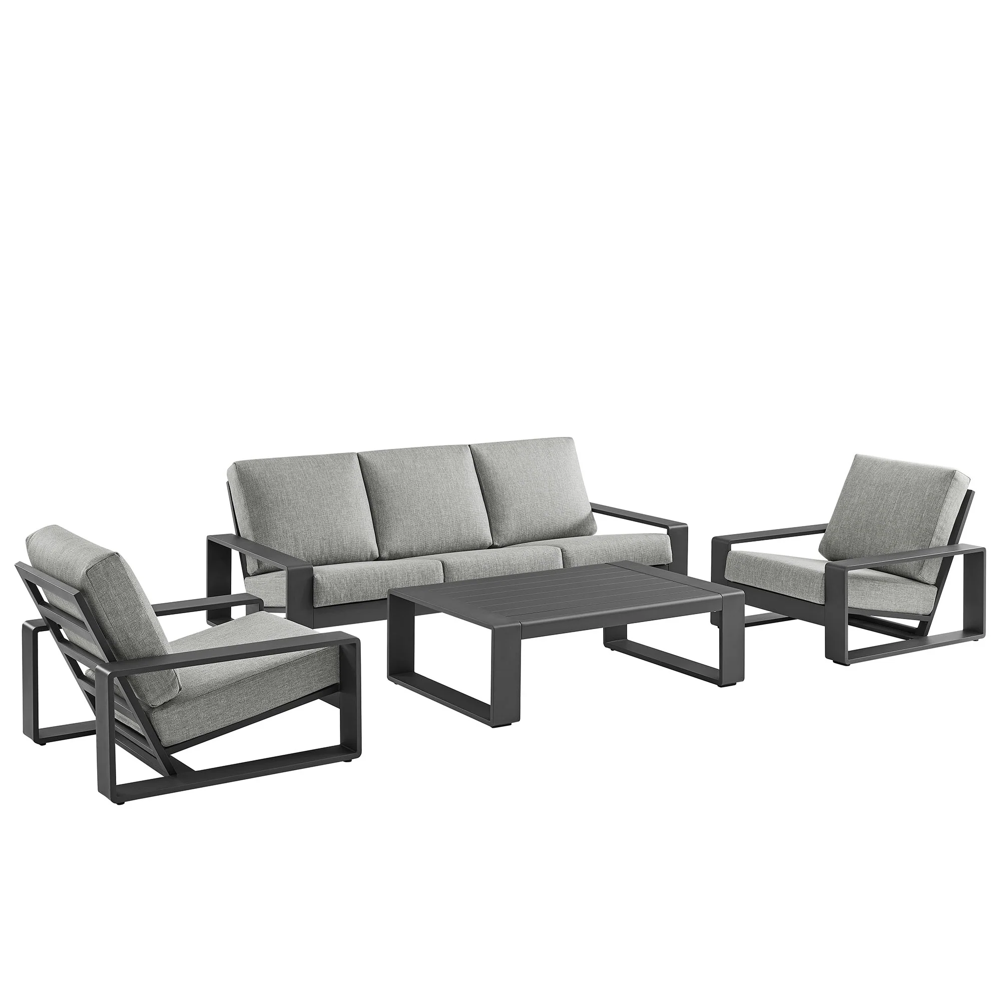 Lirienne 4-Piece Outdoor Patio Aluminum Furniture Set by Modway - Image 16