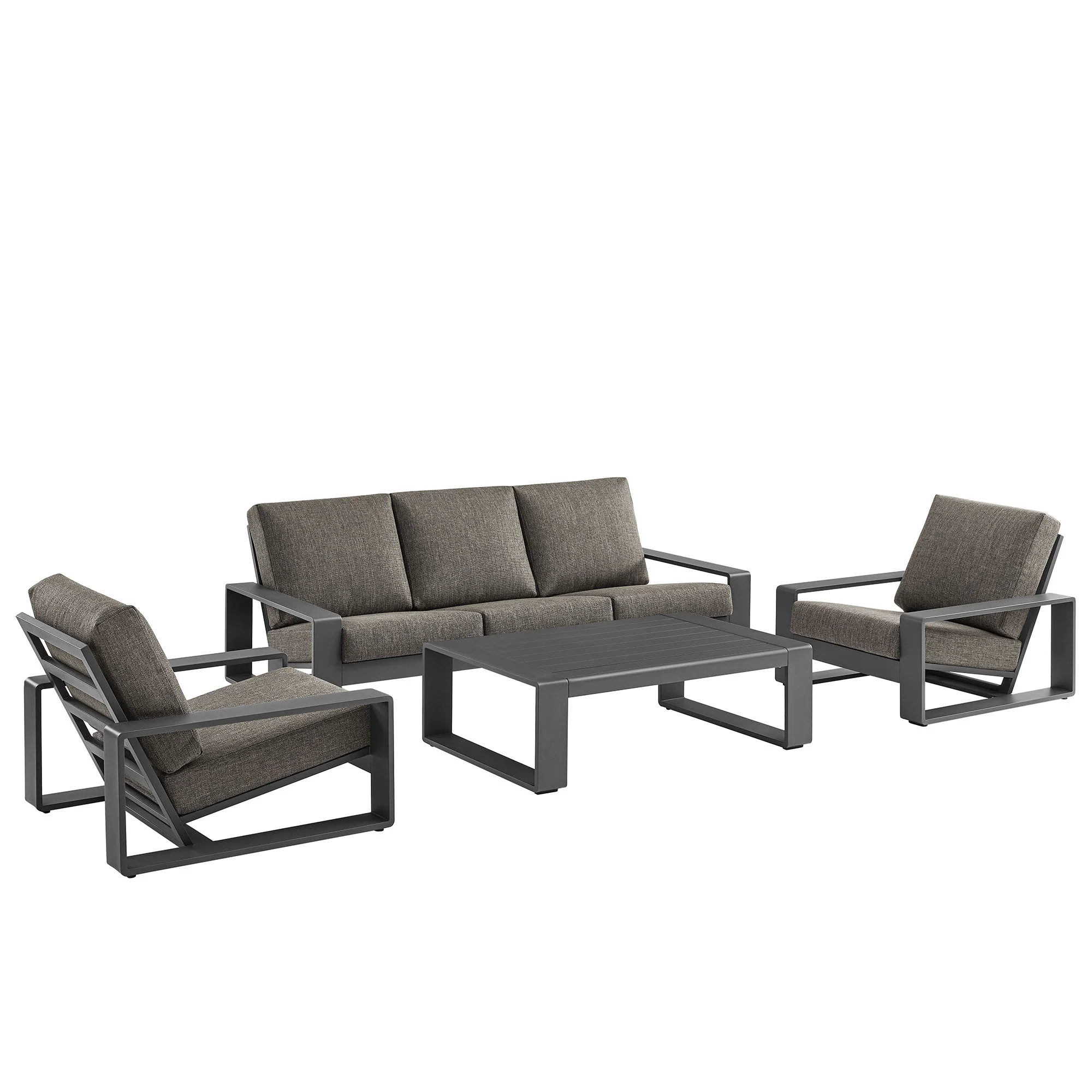 Lirienne 4-Piece Outdoor Patio Aluminum Furniture Set by Modway - Image 17