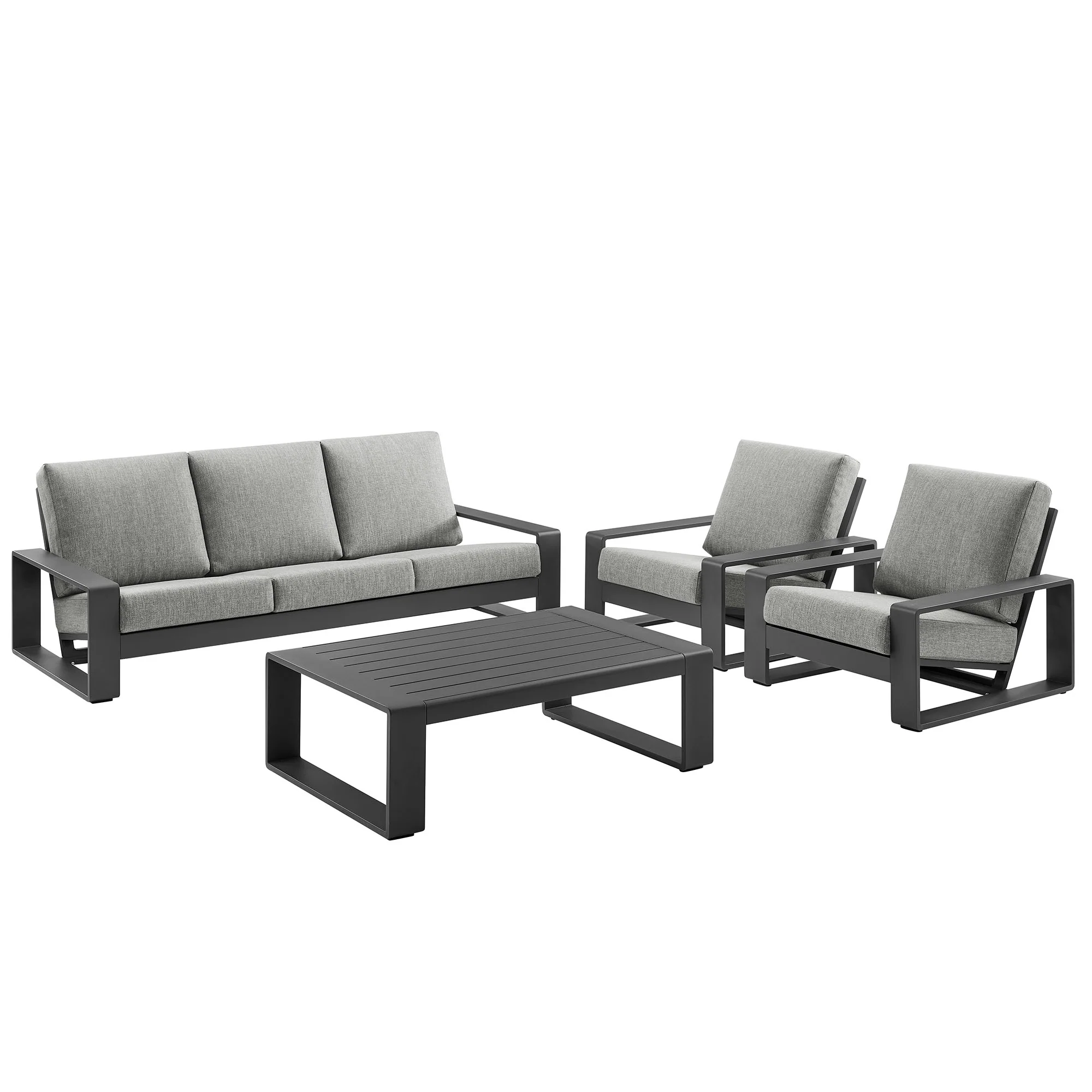 Lirienne 4-Piece Outdoor Patio Aluminum Furniture Set by Modway - Image 20