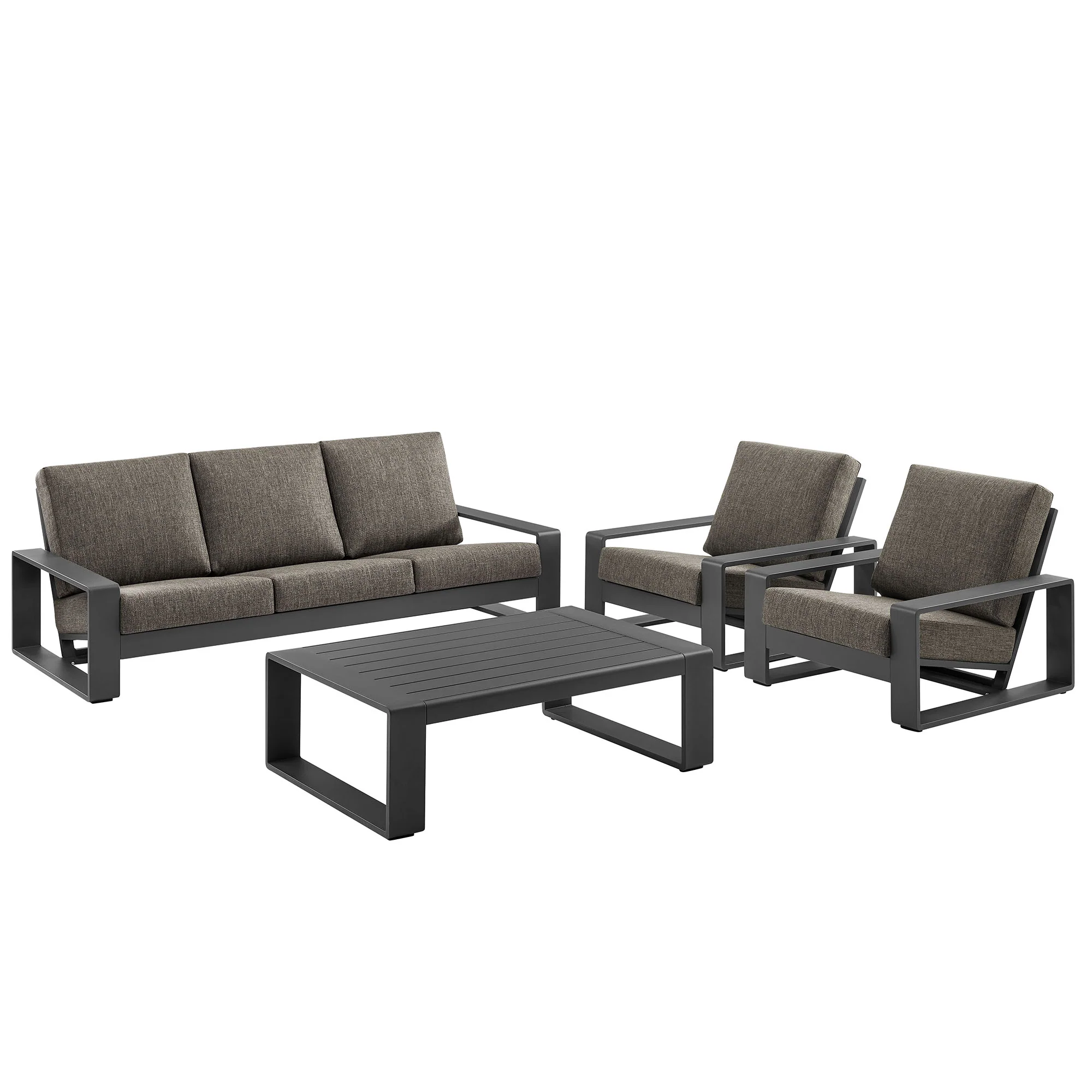 Lirienne 4-Piece Outdoor Patio Aluminum Furniture Set by Modway - Image 21